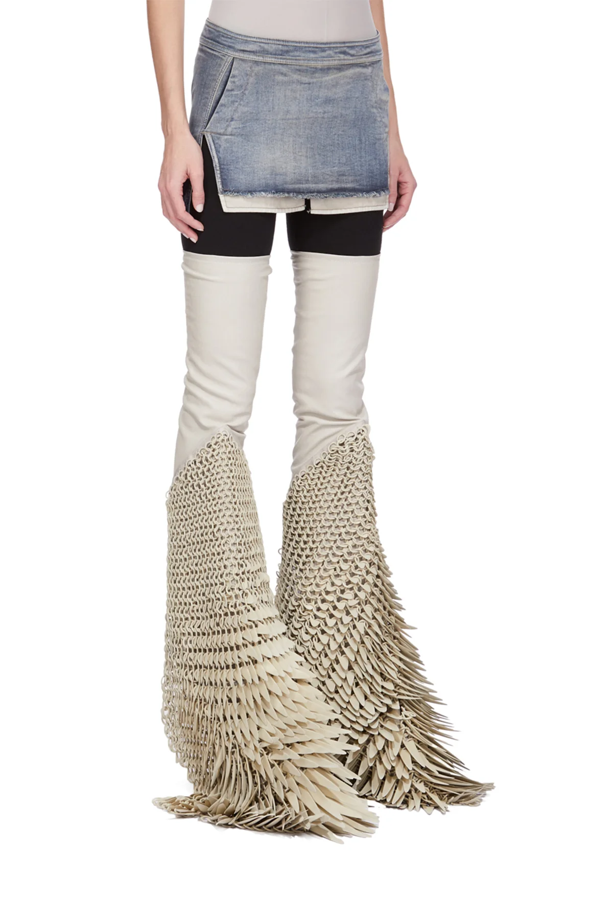 RICK OWENS | FOG CUTOFF MINI SKIRT - Image 2