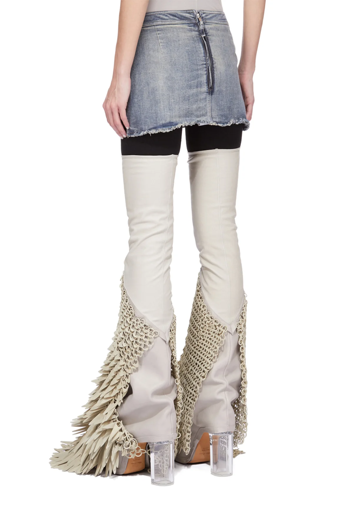 RICK OWENS | FOG CUTOFF MINI SKIRT - Image 3