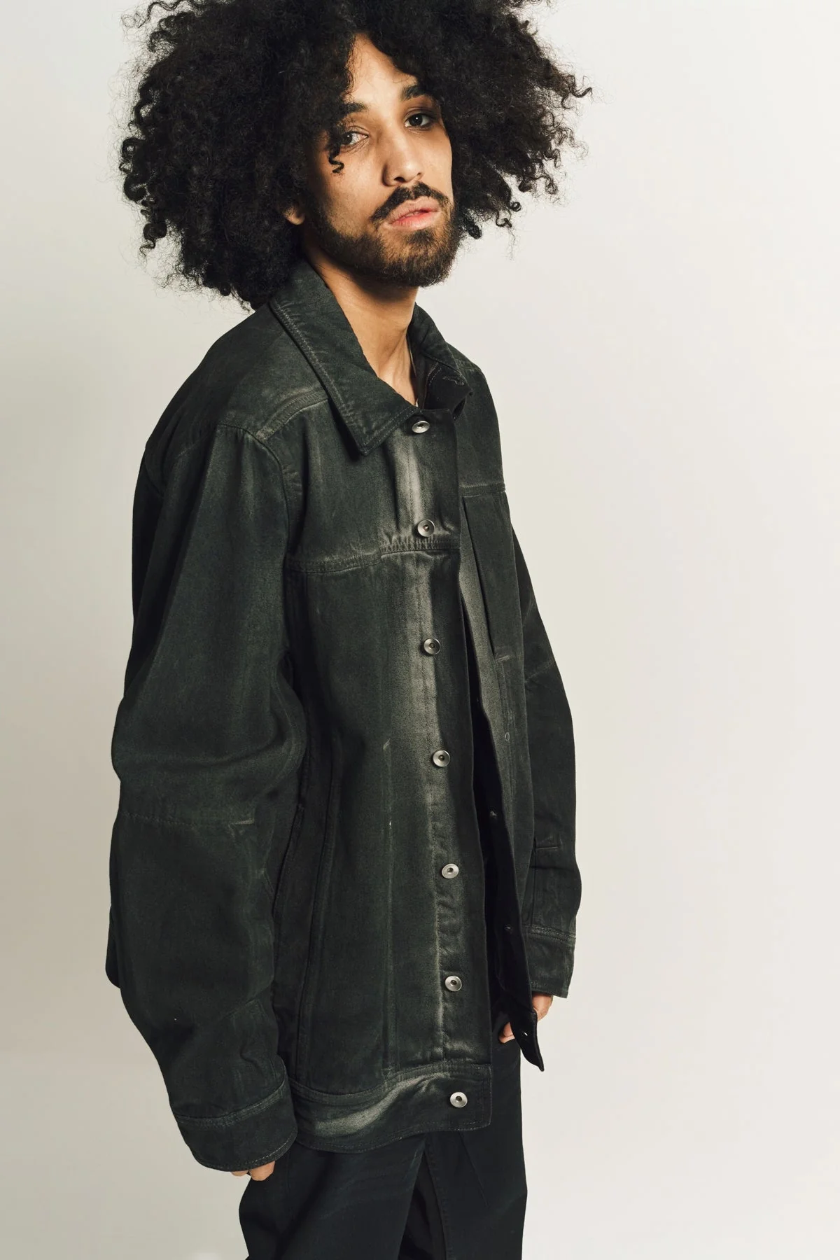 RICK OWENS | LIDO DENIM WORKER JACKET - Image 4