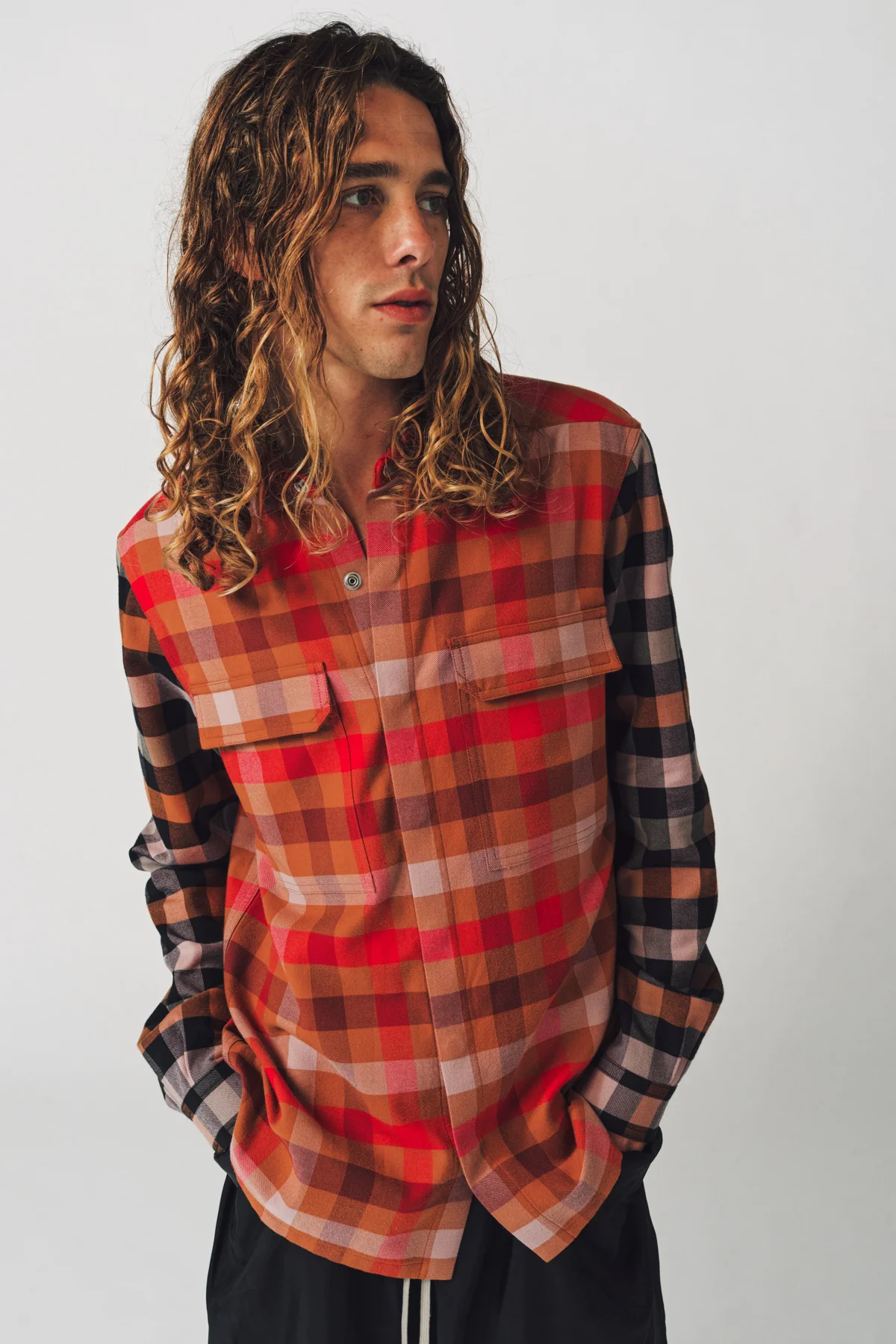 RICK OWENS | PLAID OUTERSHIRT - Image 2