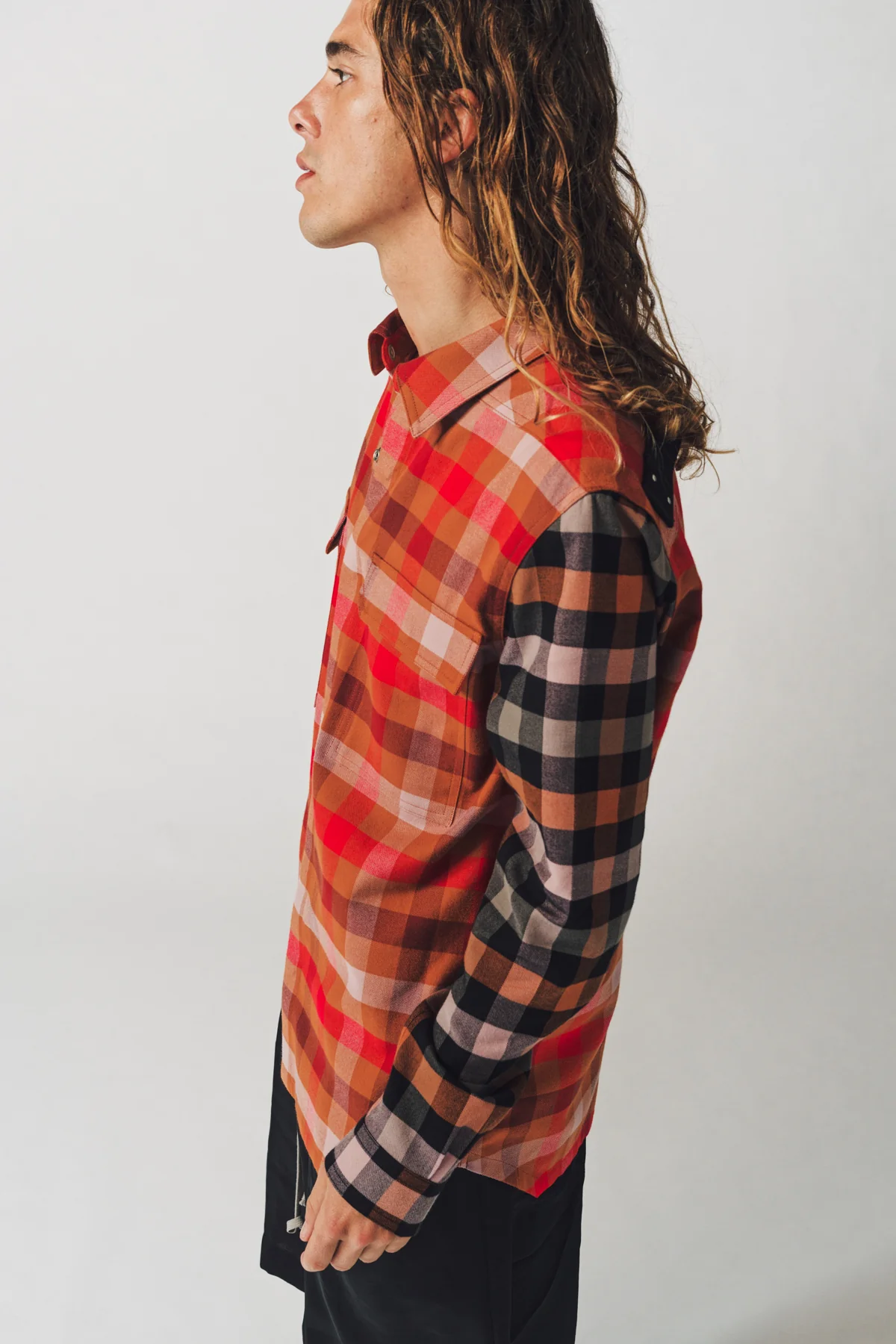 RICK OWENS | PLAID OUTERSHIRT - Image 4