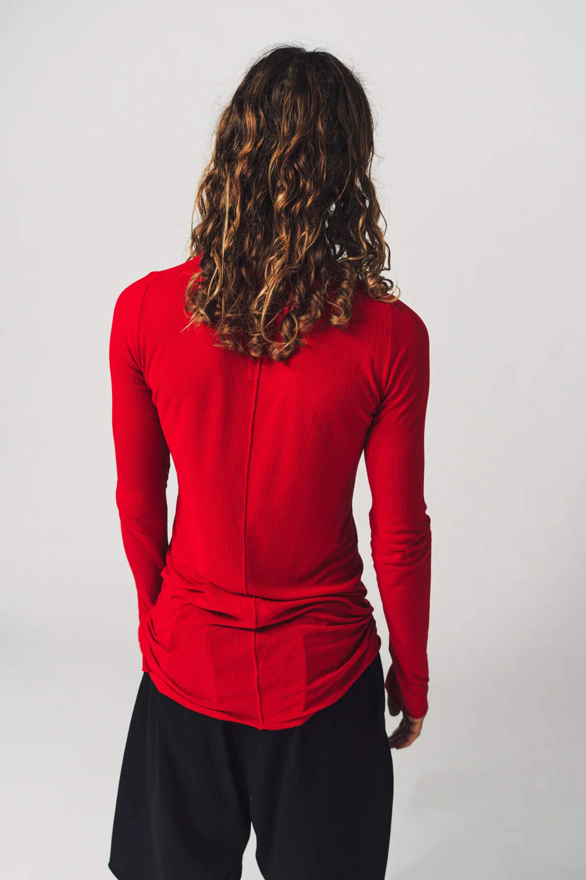 RICK OWENS | RIB LONG SLEEVE TEE - Image 14