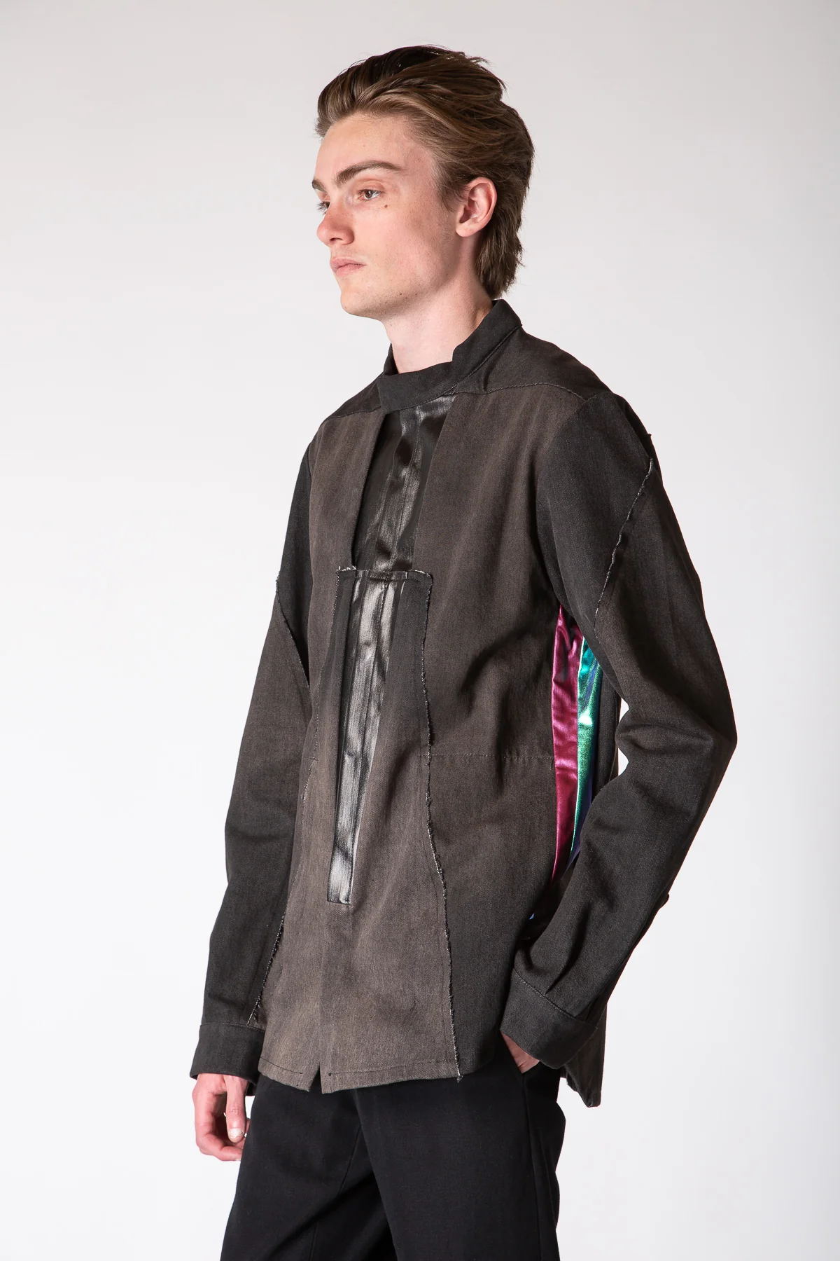 RICK OWENS | SPLINTERED OUTERSHIRT - Image 3