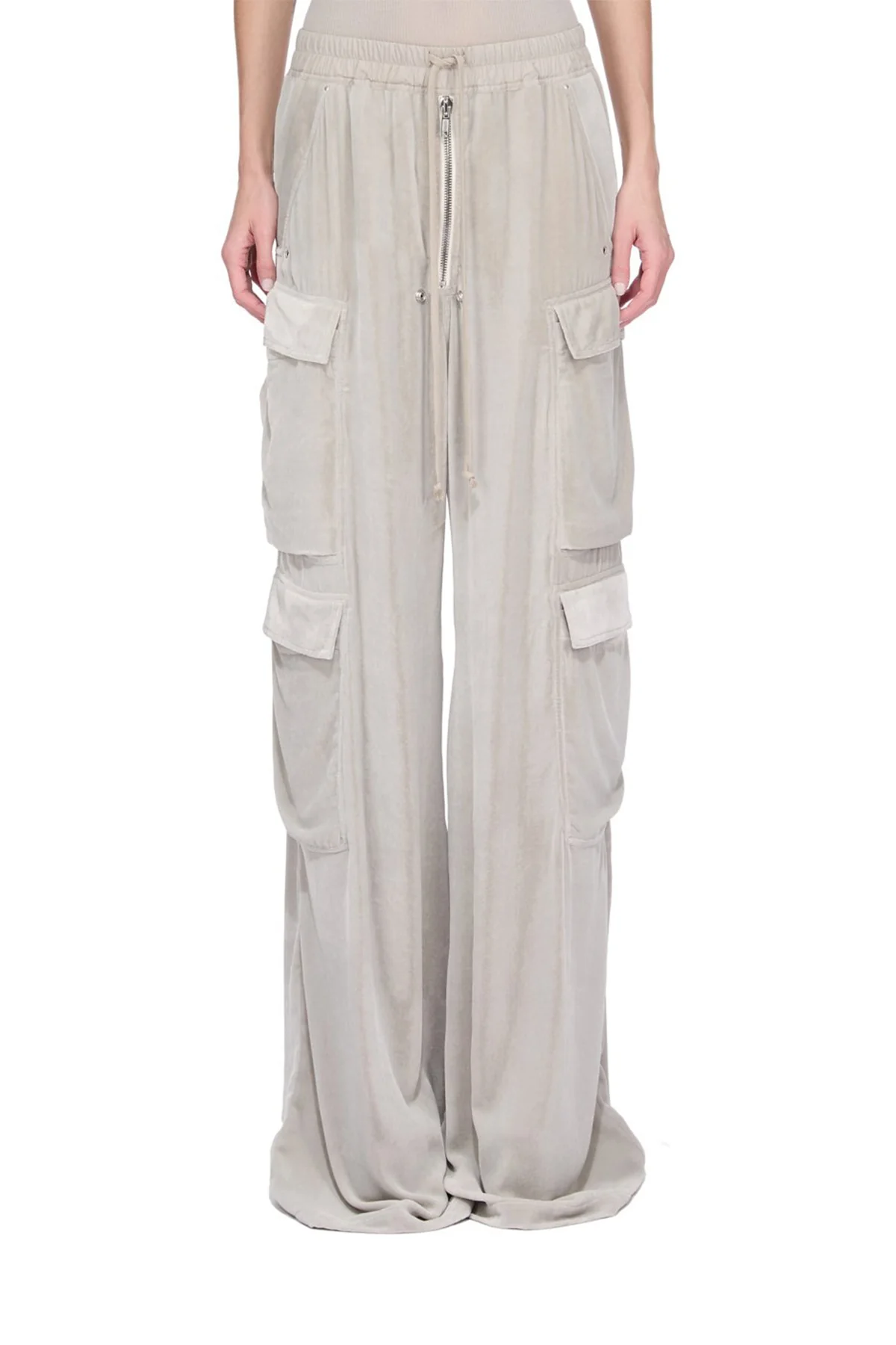 RICK OWENS | VELVET CARGOBELAS PANTS - Image 2