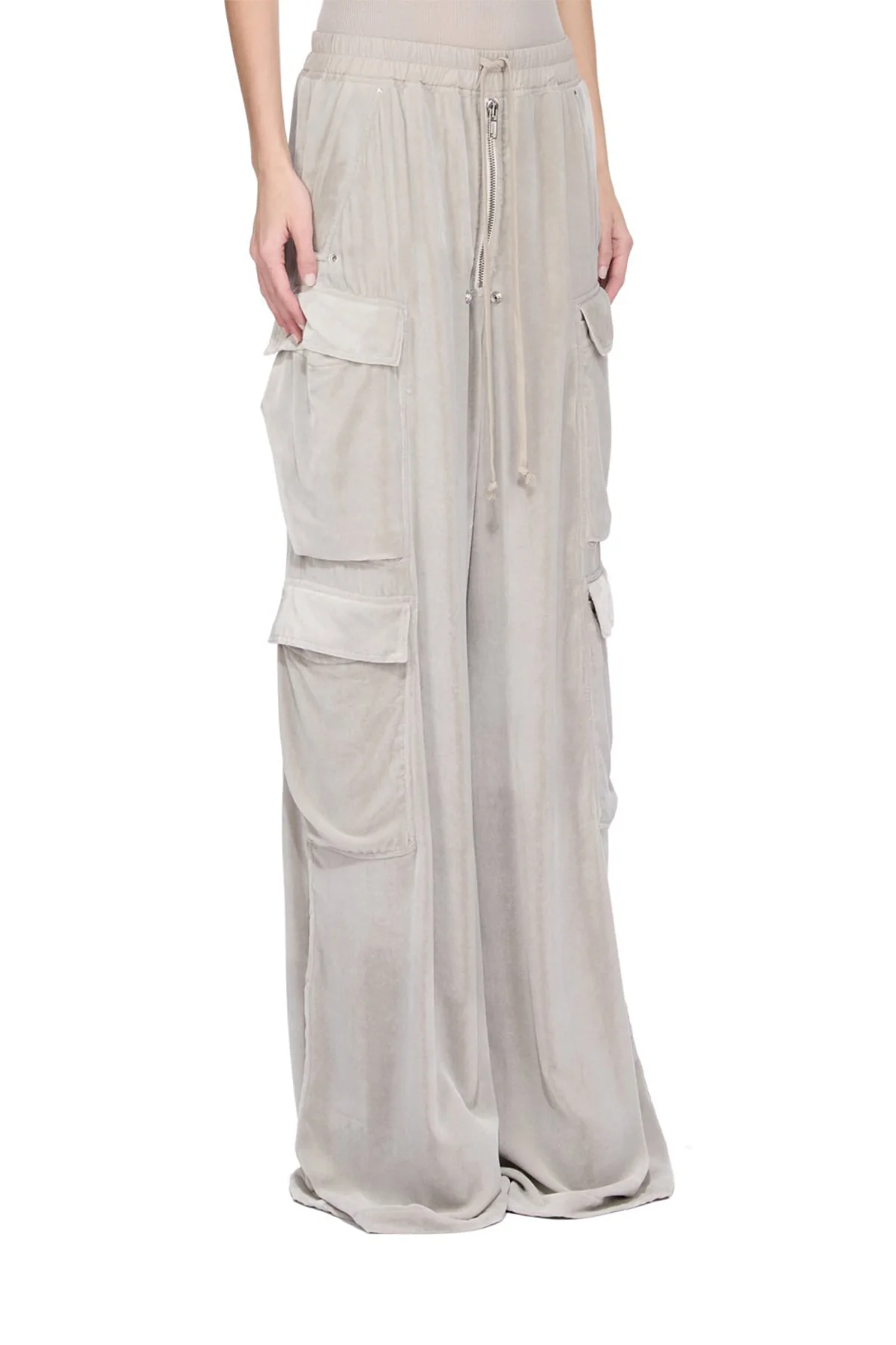 RICK OWENS | VELVET CARGOBELAS PANTS - Image 3