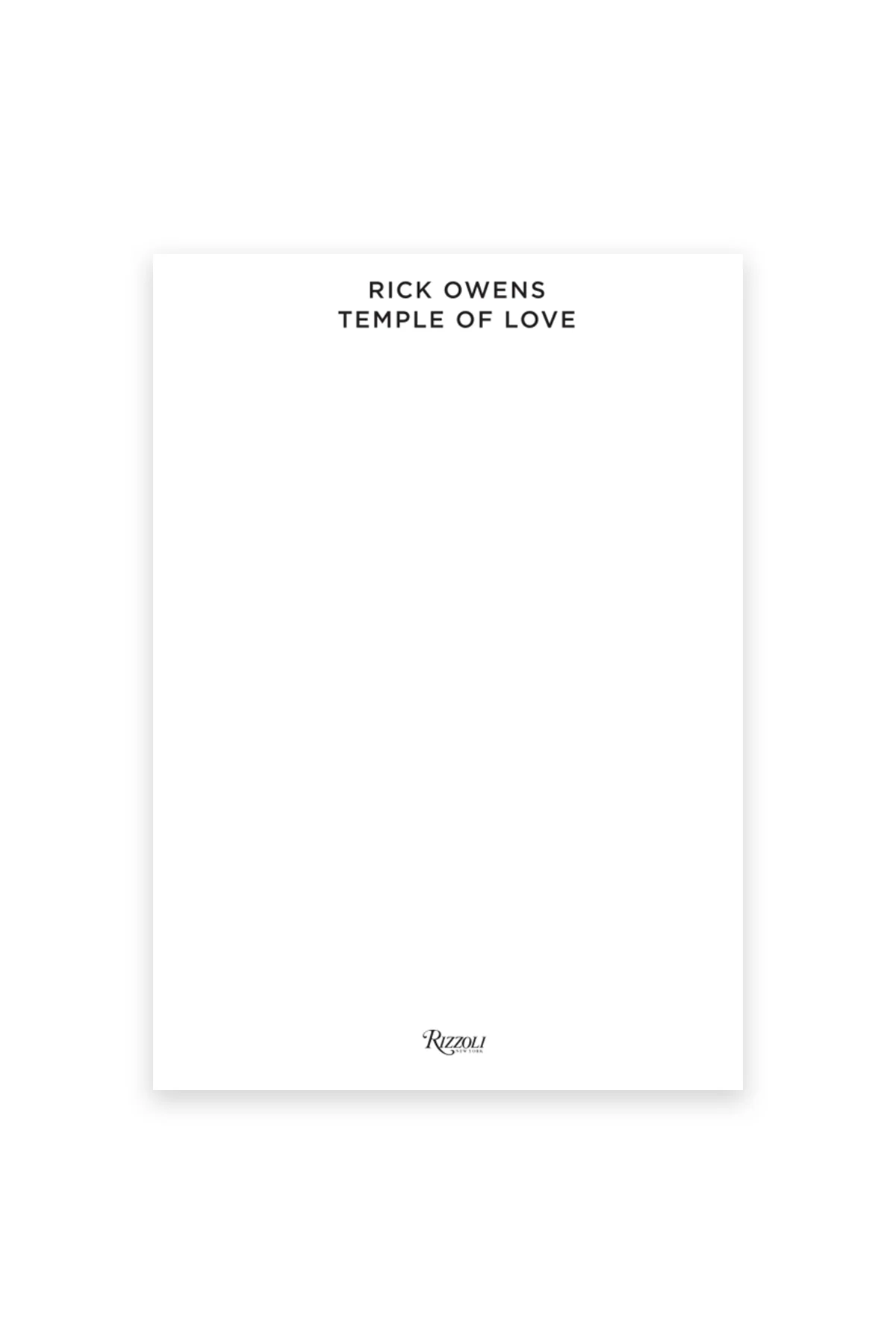 RIZZOLI | RICK OWENS: TEMPLE OF LOVE - Image 9