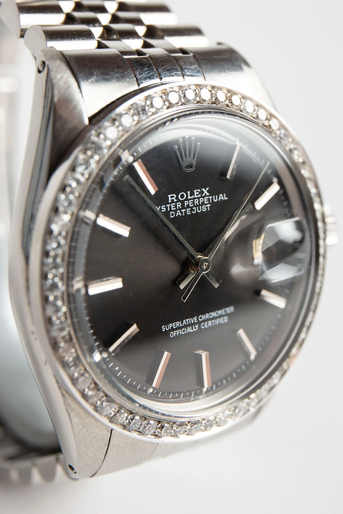 ROLEX | 1968 ROLEX DIAMOND DATEJUST WATCH - Image 3