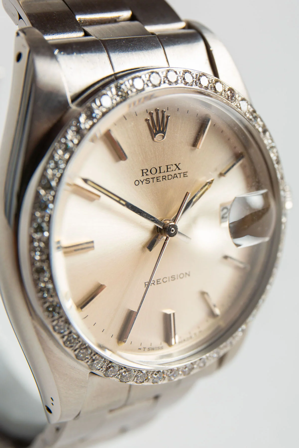 ROLEX | 1984 ROLEX DIAMOND OYSTERDATE WATCH - Image 3