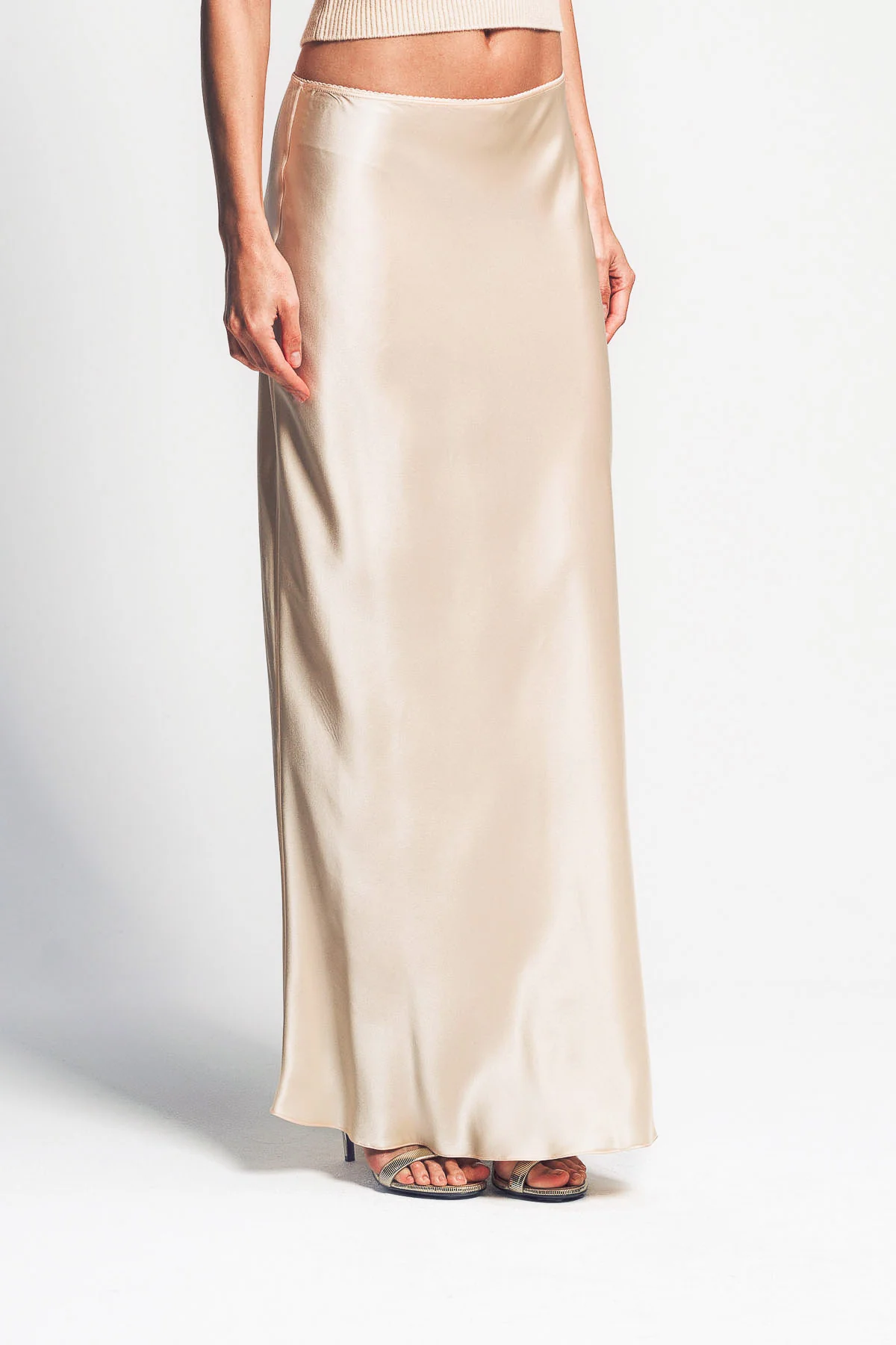 SABLYN | GRACE SCALLOP TRIM SILK MAXI SKIRT - Image 5