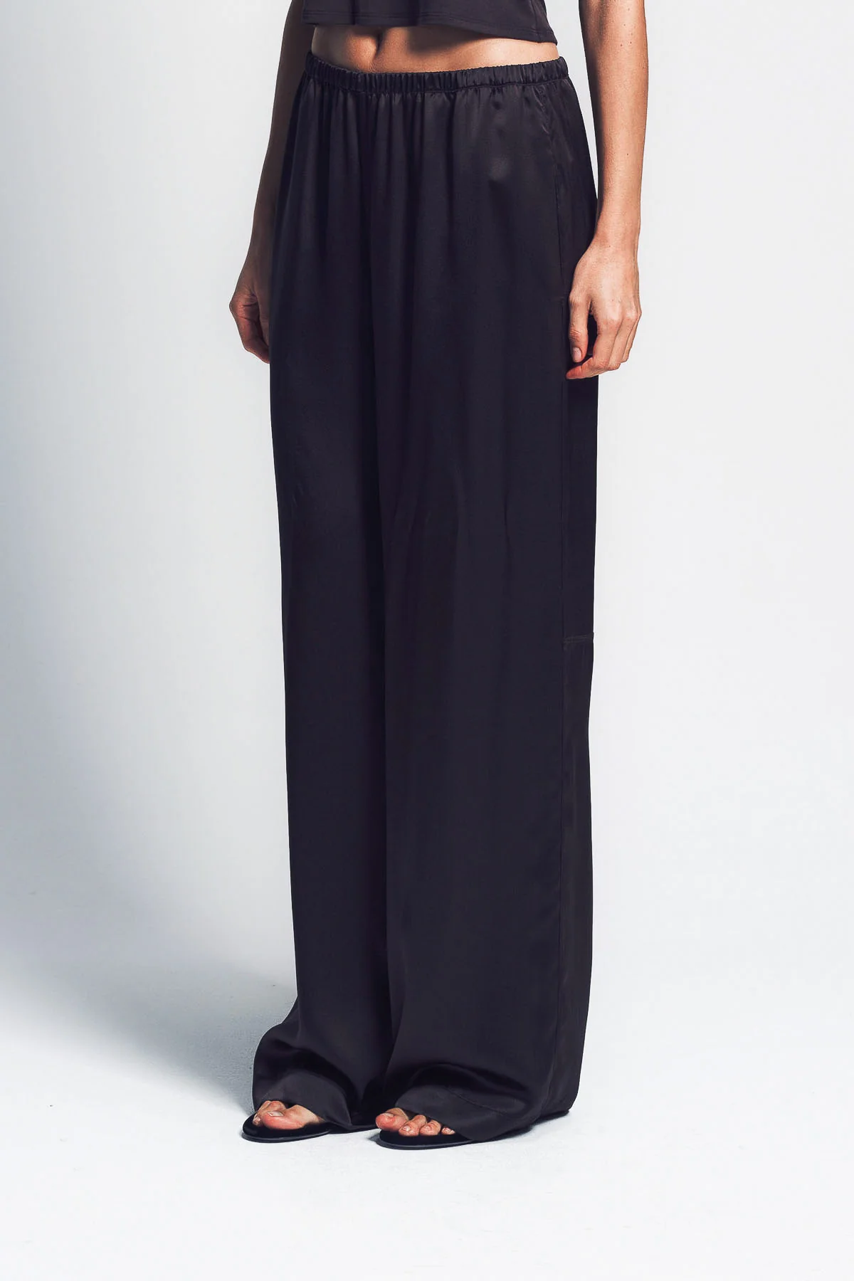 SABLYN | LEXI LOWER RISE RELAXED SILK PANTS - Image 3