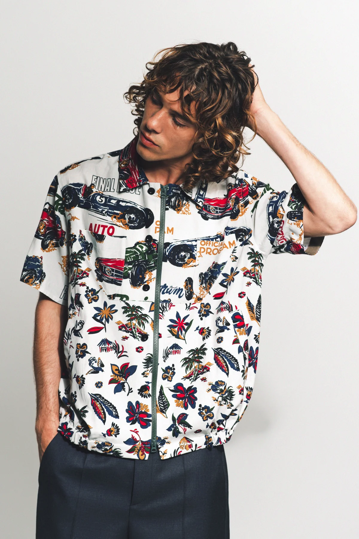SACAI | CAR RACE SHORT SLEEVE SHIRT - Image 2