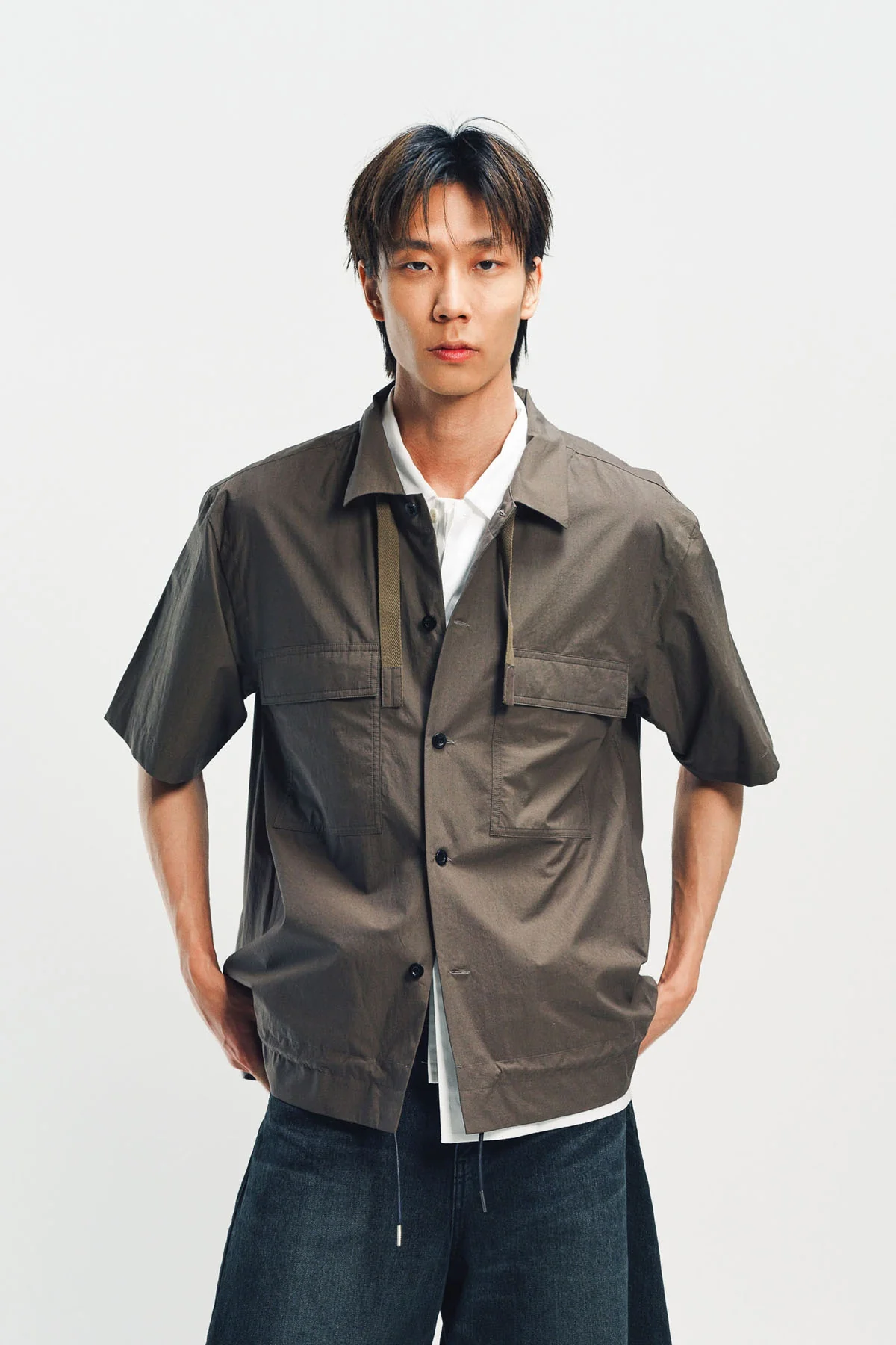 SACAI | COTTON TYPEWRITER SHIRT - Image 2
