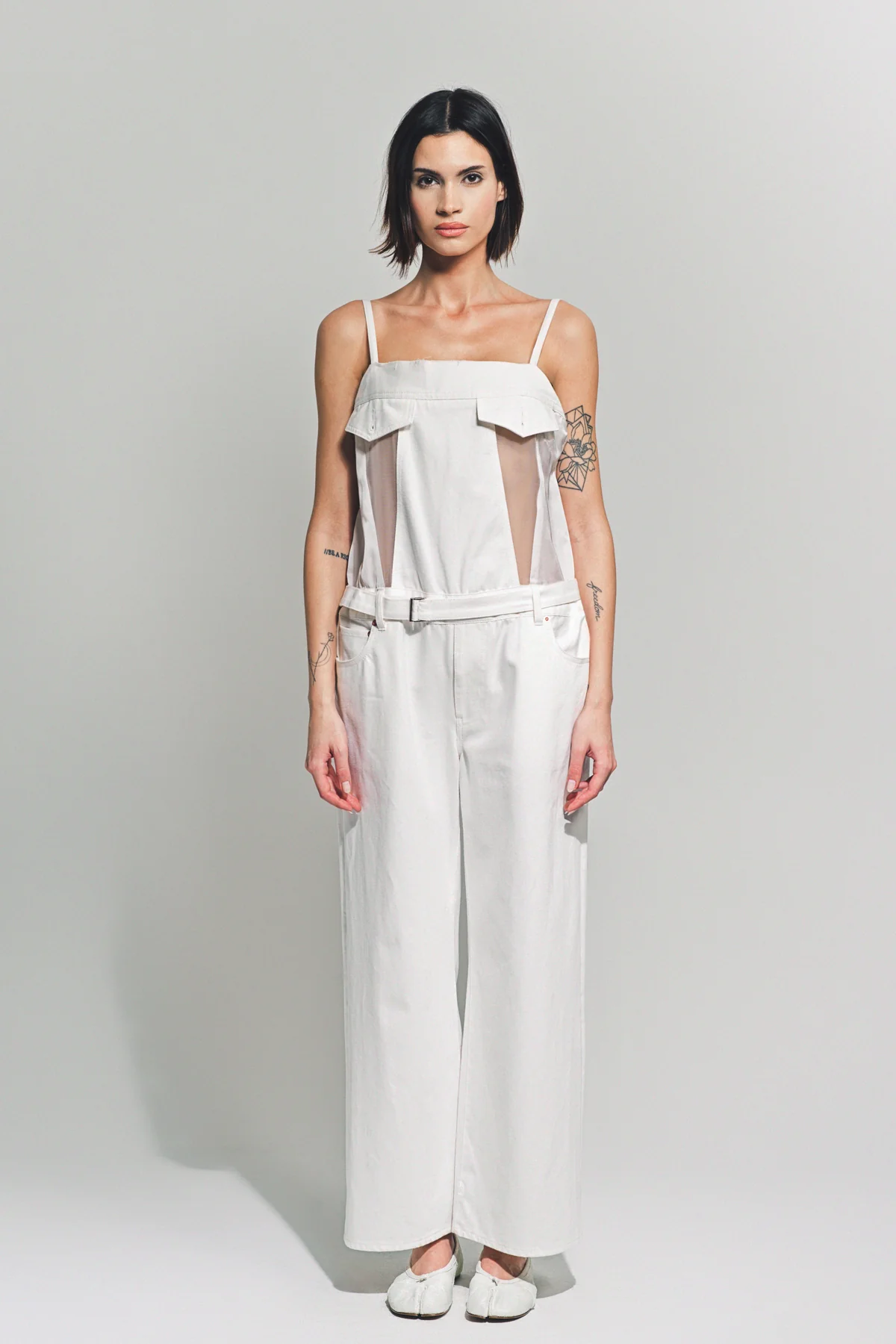 SACAI | DENIM MIX JUMPSUIT - Image 2
