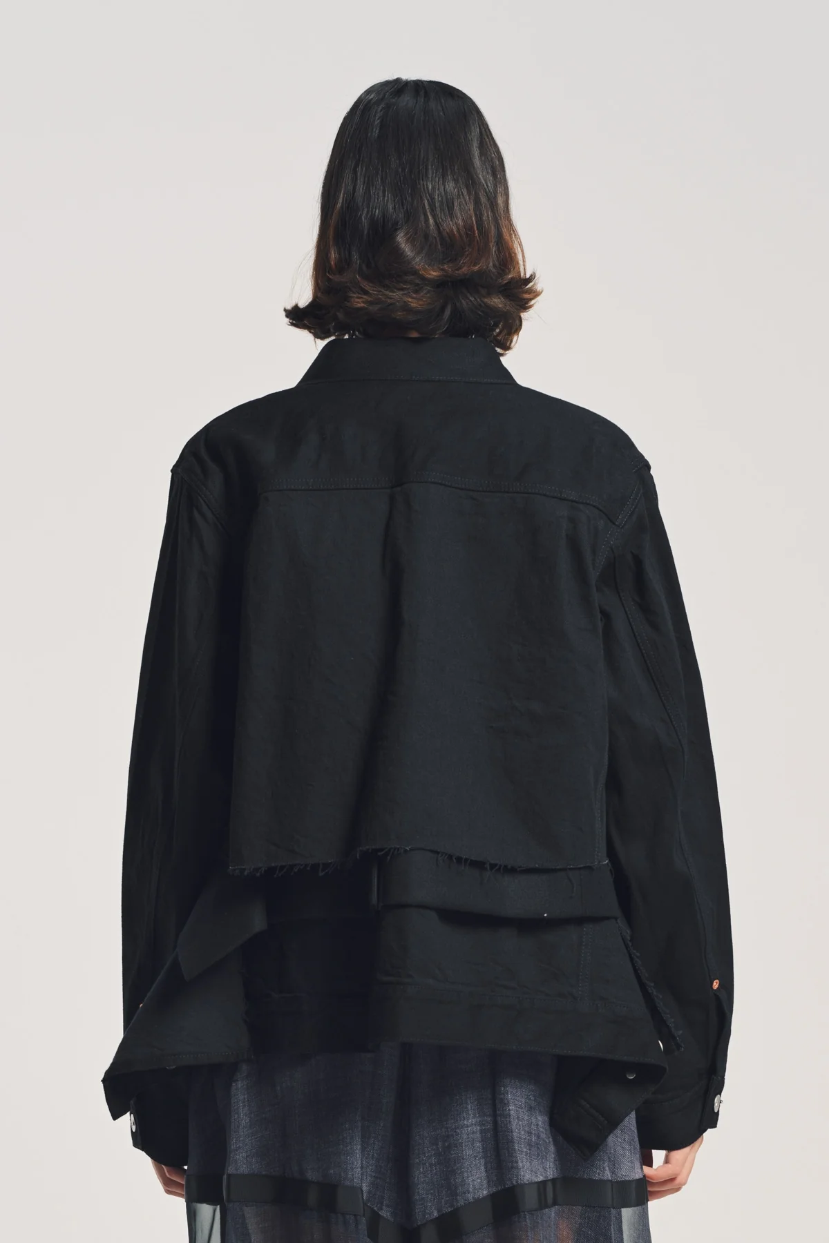 SACAI | DENIM WOOL MELTON JACKET - Image 4