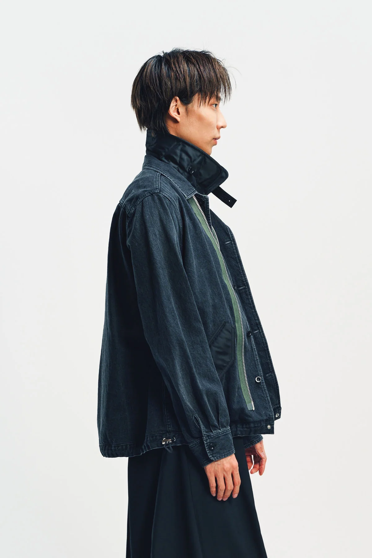 SACAI | DENIM X NYLON TWILL BLOUSON - Image 3
