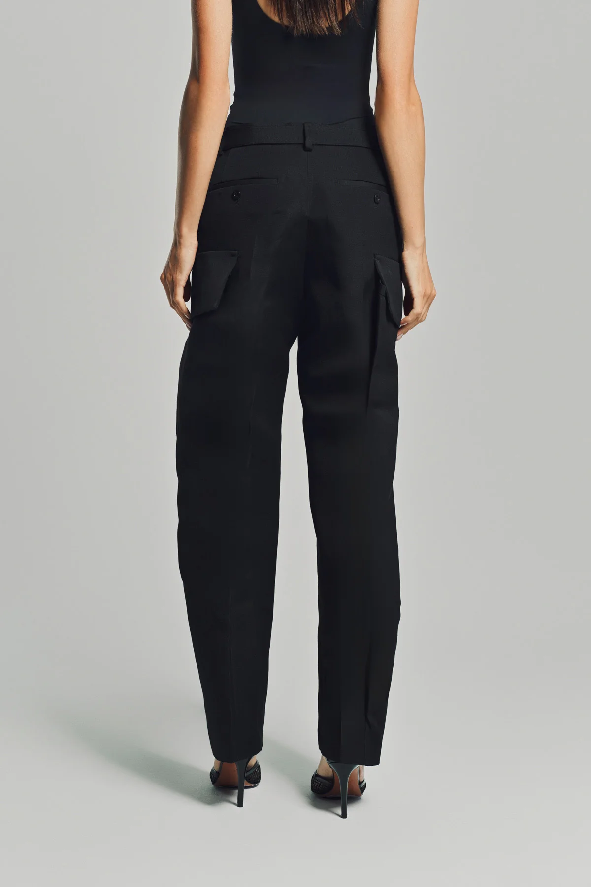 SACAI | DOUBLE-FACED SILK COTTON PANTS - Image 5