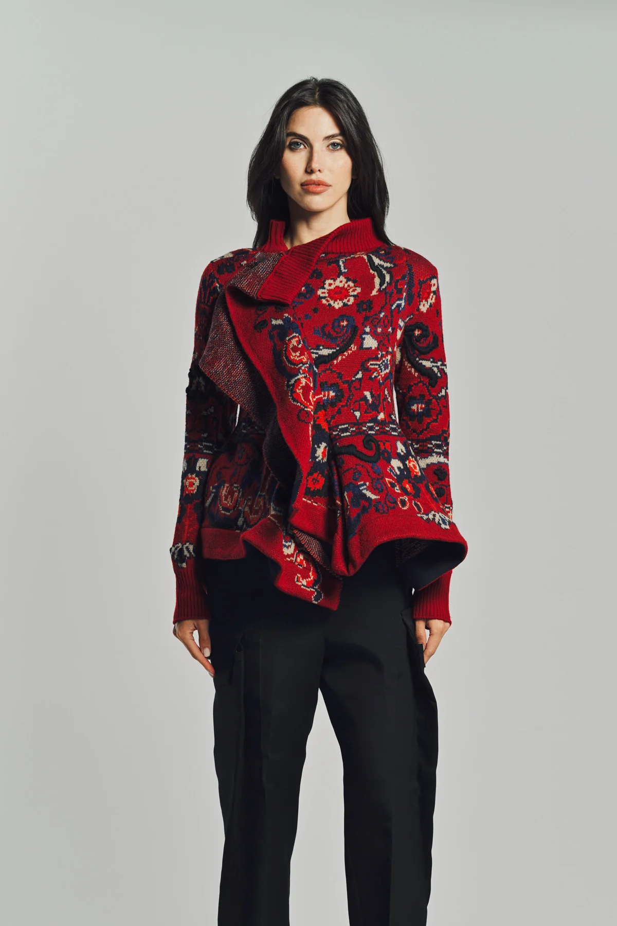 SACAI | FLORAL JACQUARD BLOUSON - Image 2