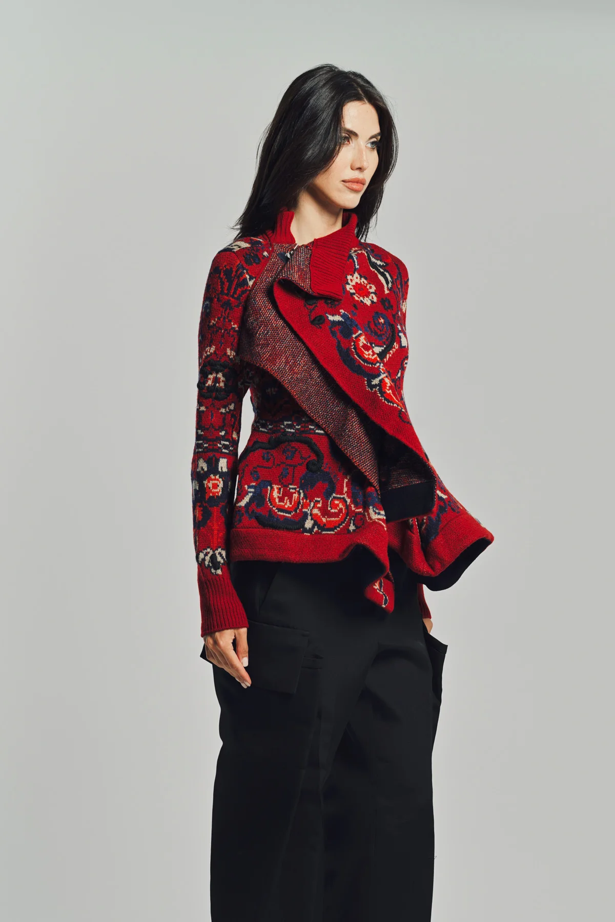 SACAI | FLORAL JACQUARD BLOUSON - Image 4