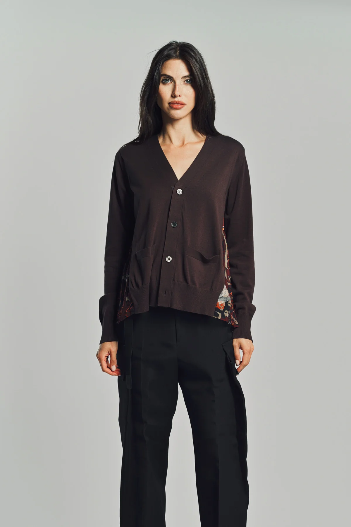 SACAI | FLORAL PRINT CARDIGAN - Image 2