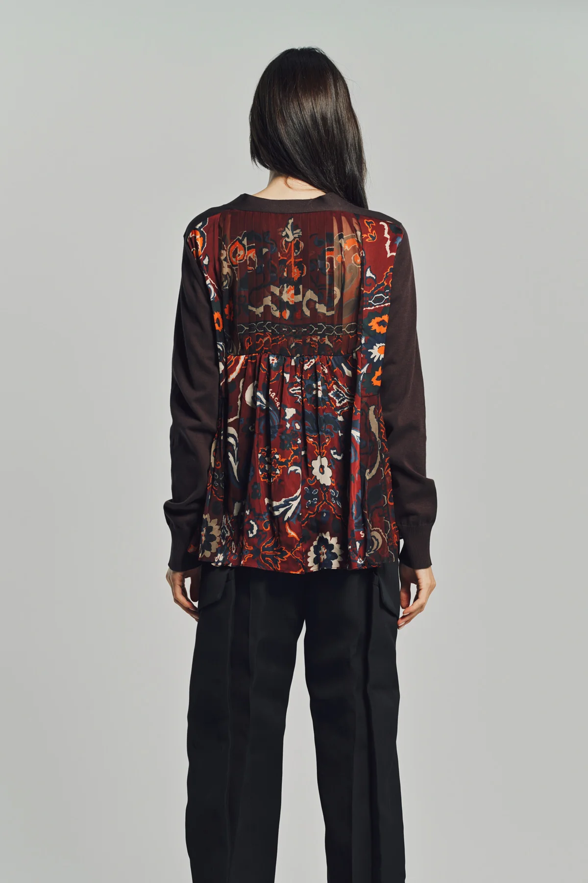 SACAI | FLORAL PRINT CARDIGAN - Image 5