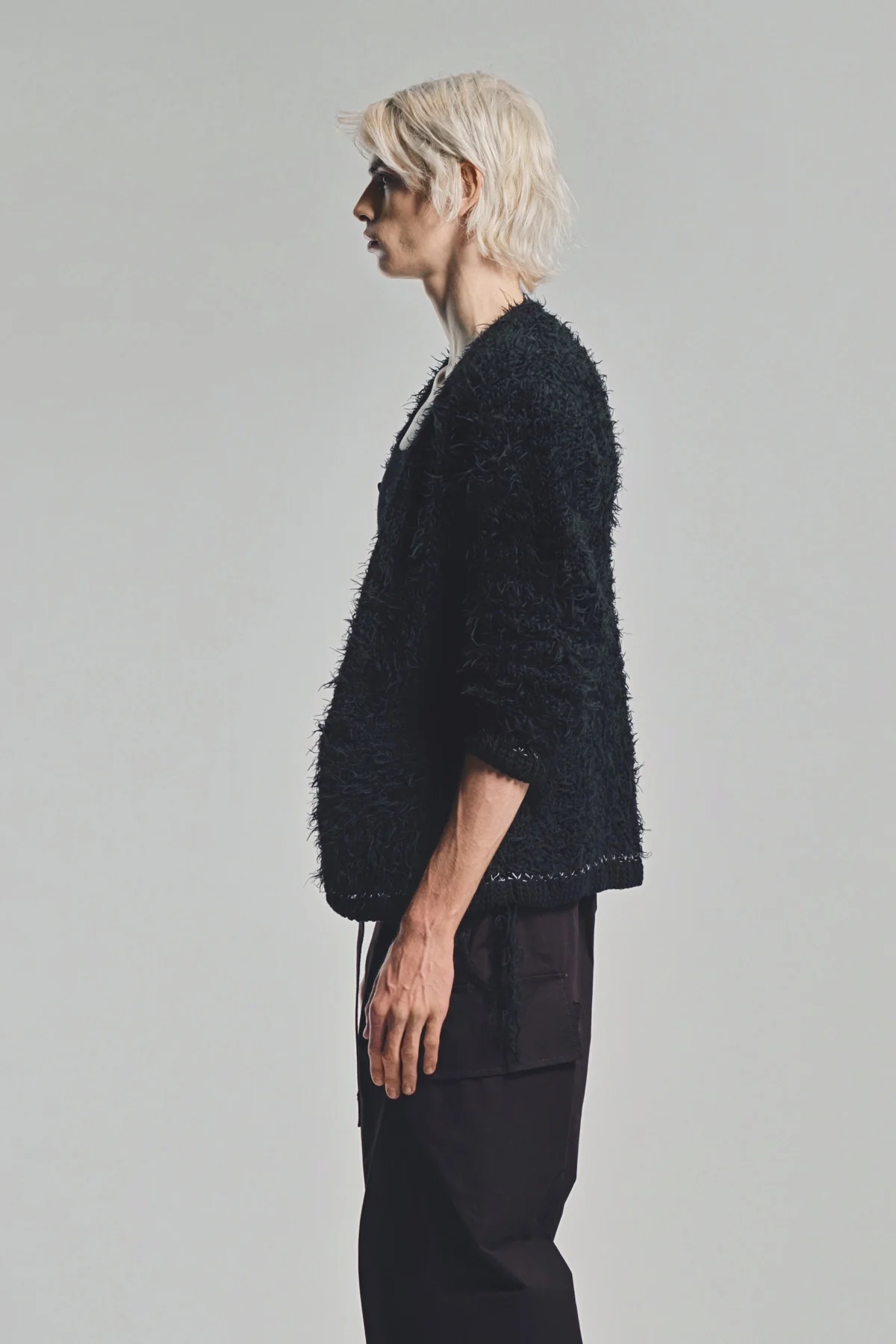 SACAI | FURRY KNIT CARDIGAN - Image 3