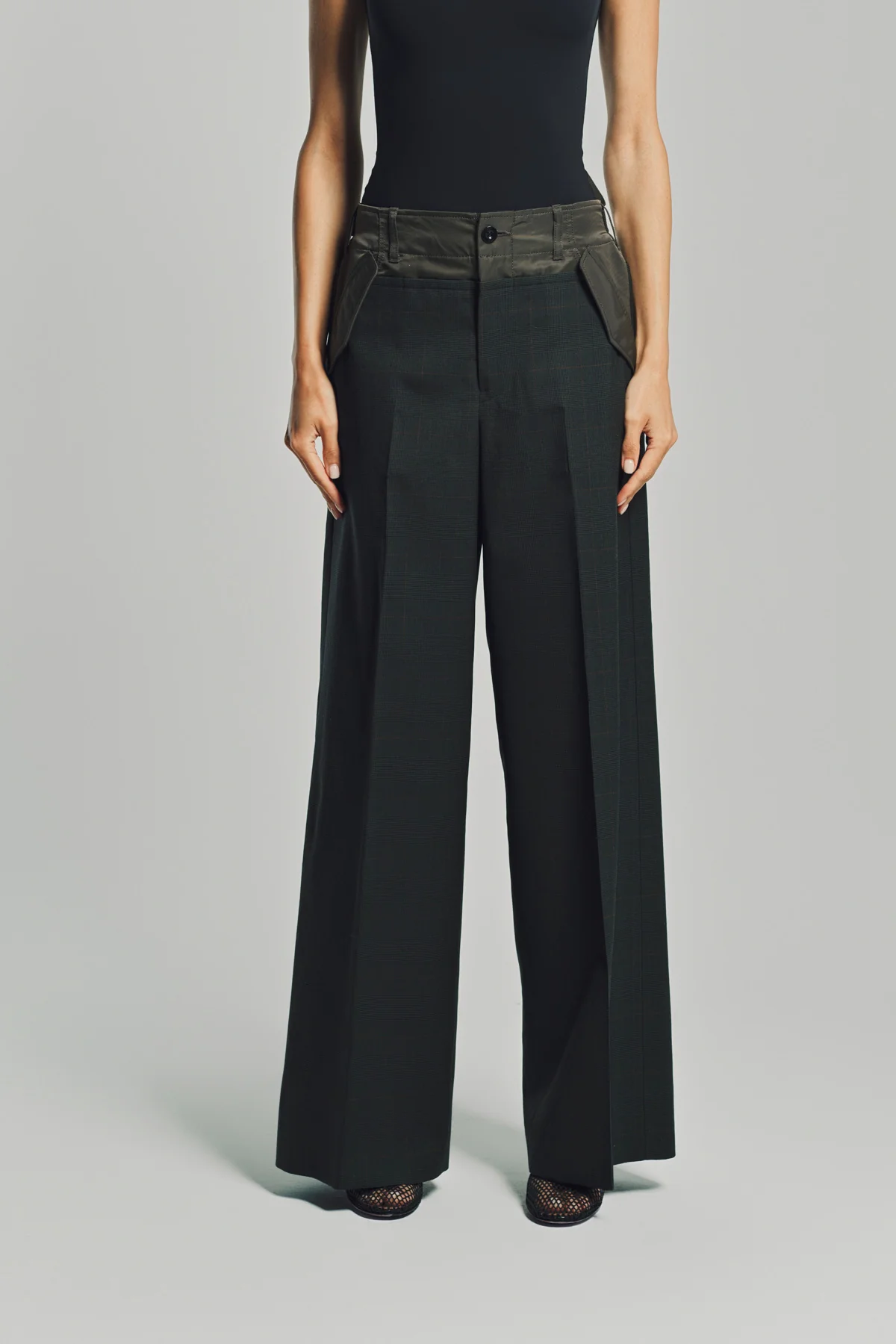 SACAI | GLEN CHECK PANTS - Image 2