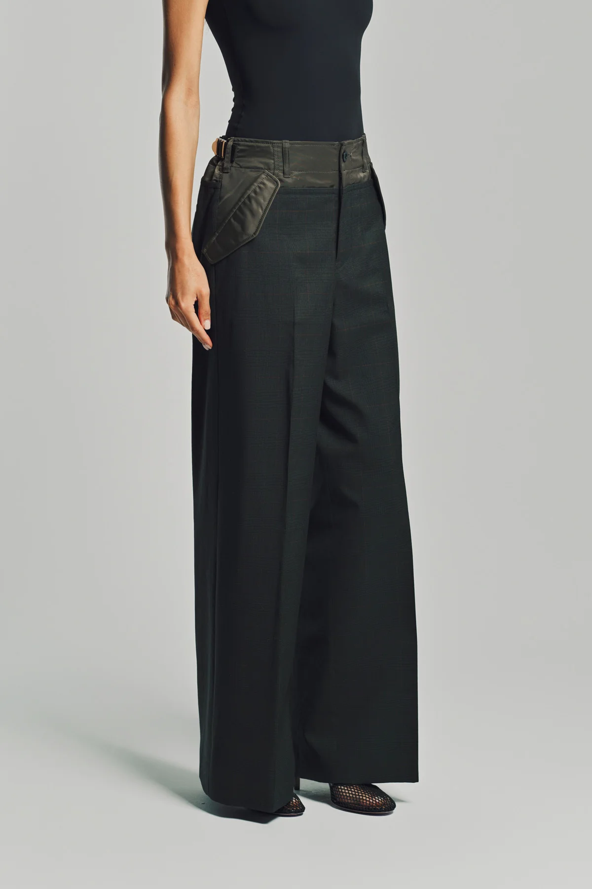 SACAI | GLEN CHECK PANTS - Image 4