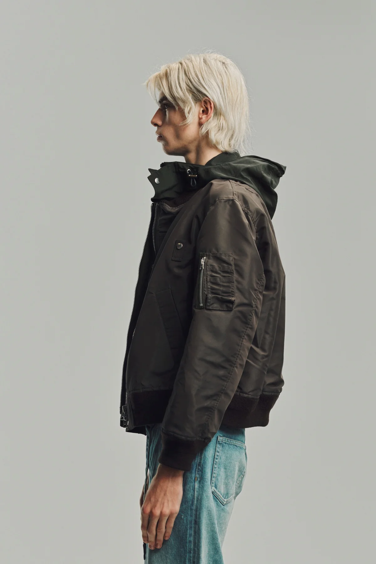 SACAI | NYLON TWILL X GROSGRAIN BLOUSON - Image 3