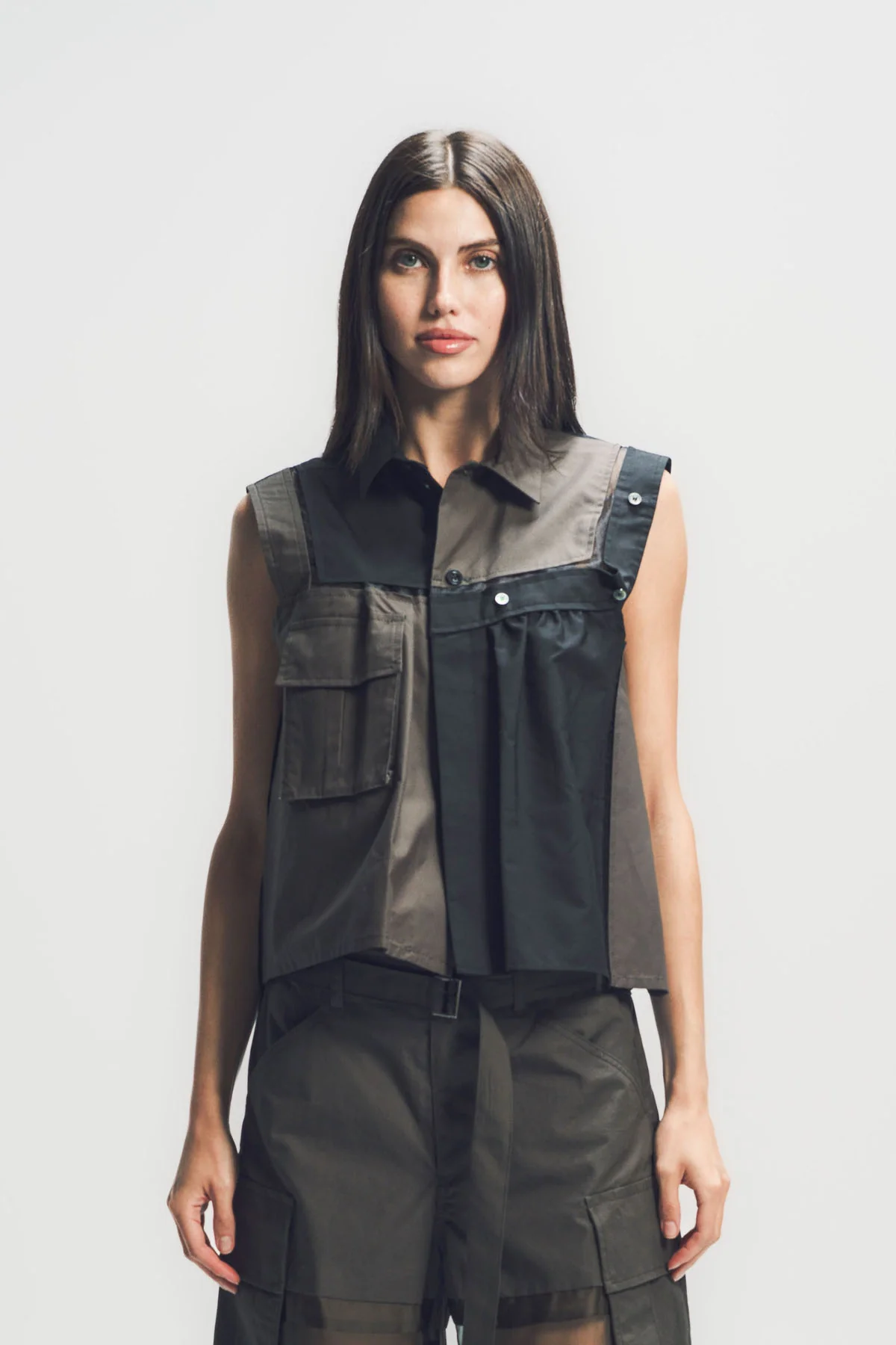 SACAI | POPLIN X COTTON WEATHER SHIRT - Image 2