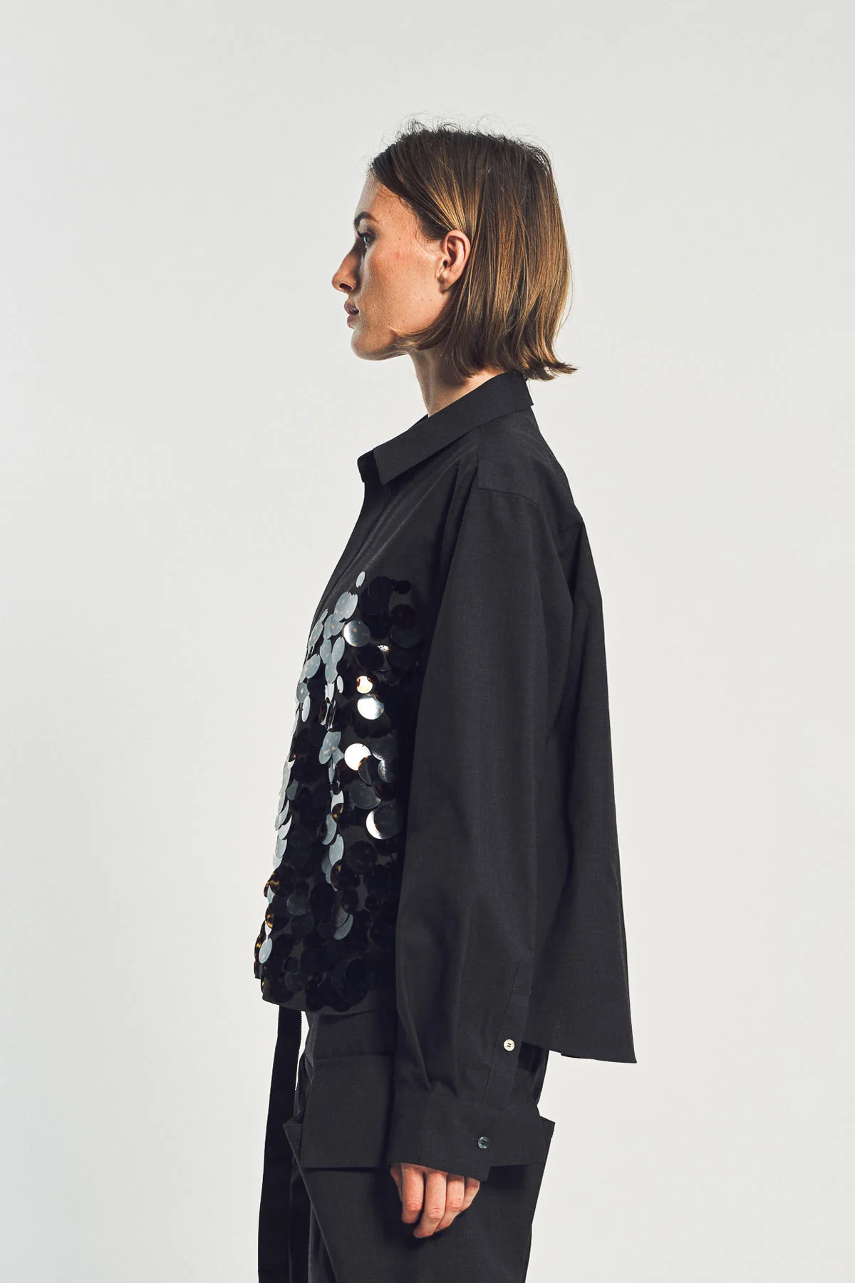 SACAI | SEQUIN LONG SLEEVE SHIRT - Image 5