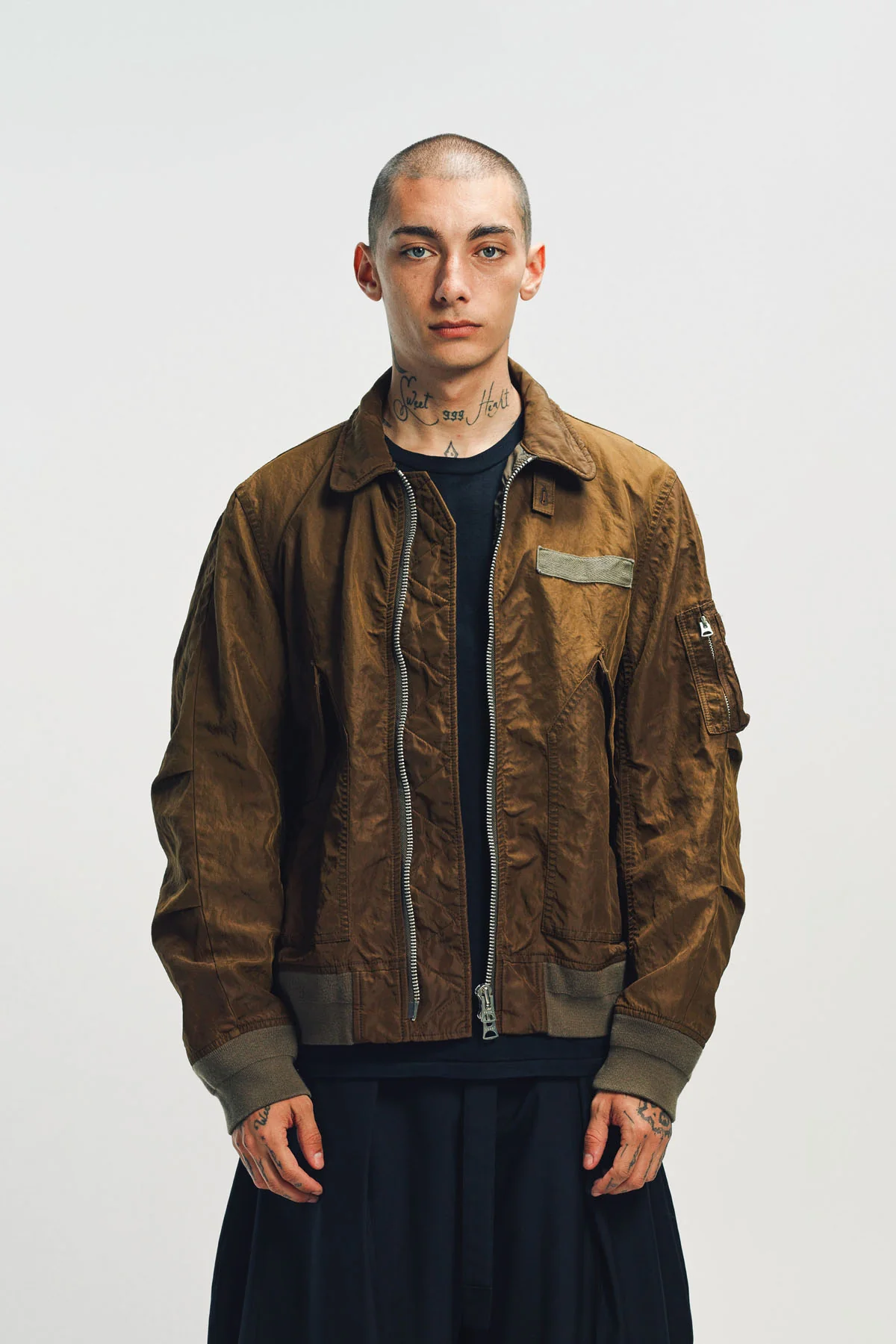 SACAI | TREATED NYLON TWILL BLOUSON - Image 2