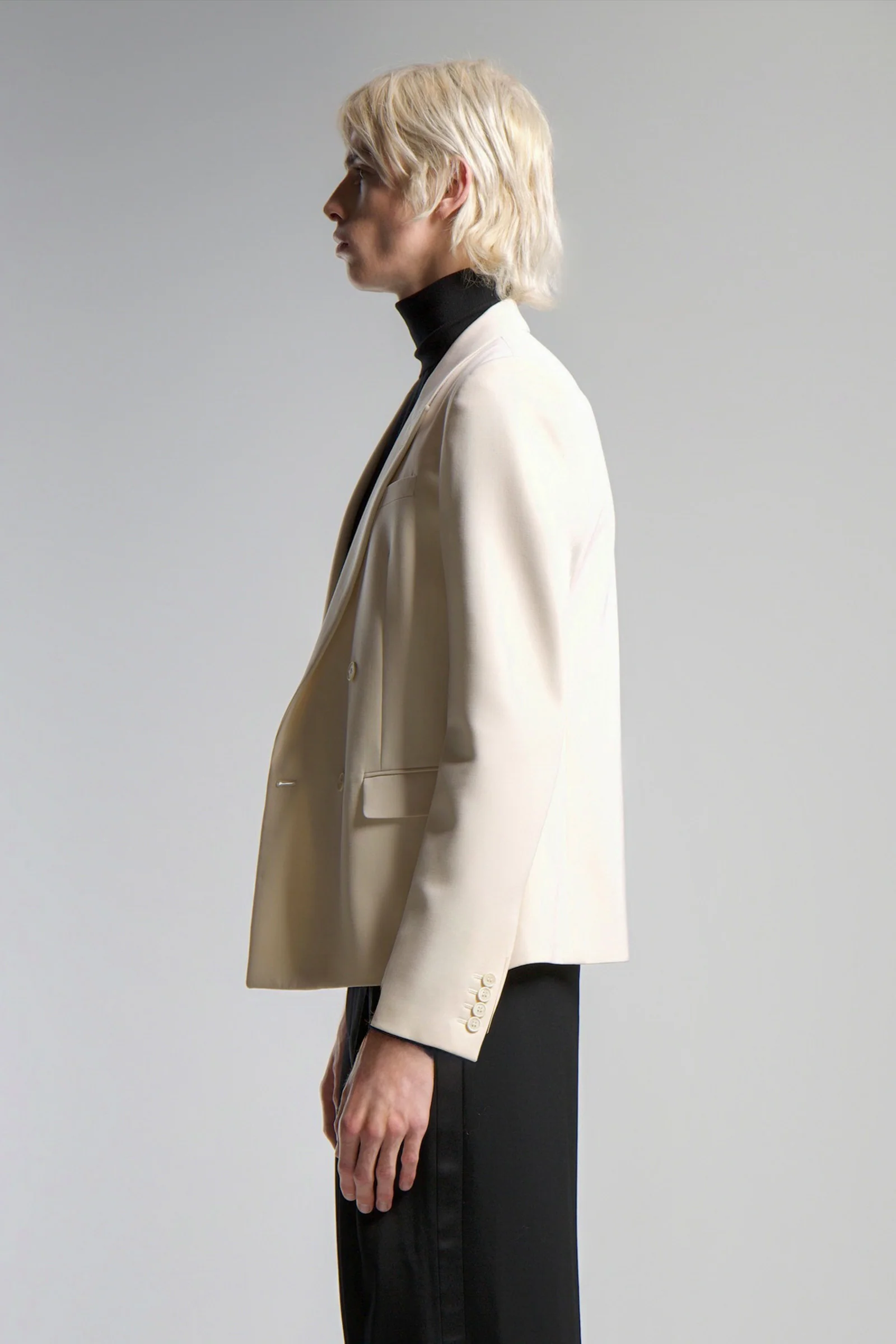 SAINT LAURENT | BARATHEA DOUBLE BREASTED BLAZER - Image 3