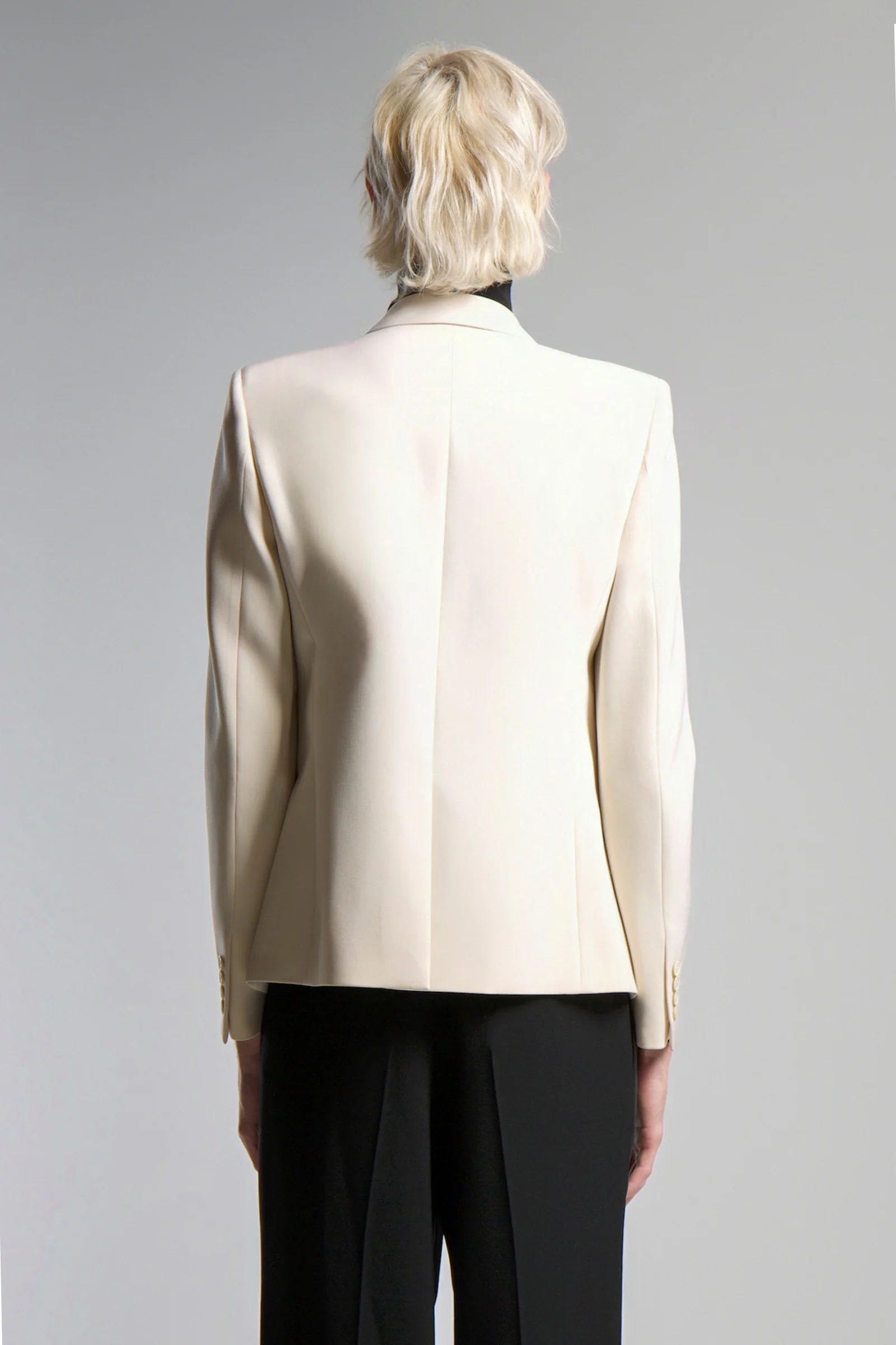 SAINT LAURENT | BARATHEA DOUBLE BREASTED BLAZER - Image 4