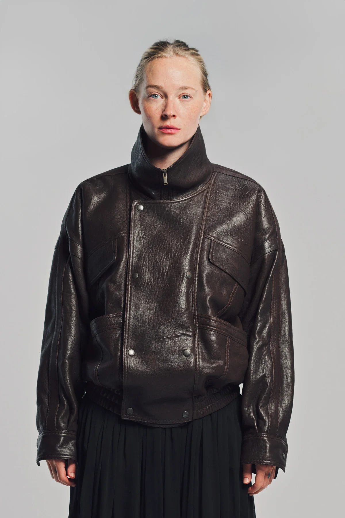 SAINT LAURENT | LEATHER BOMBER JACKET - Image 2