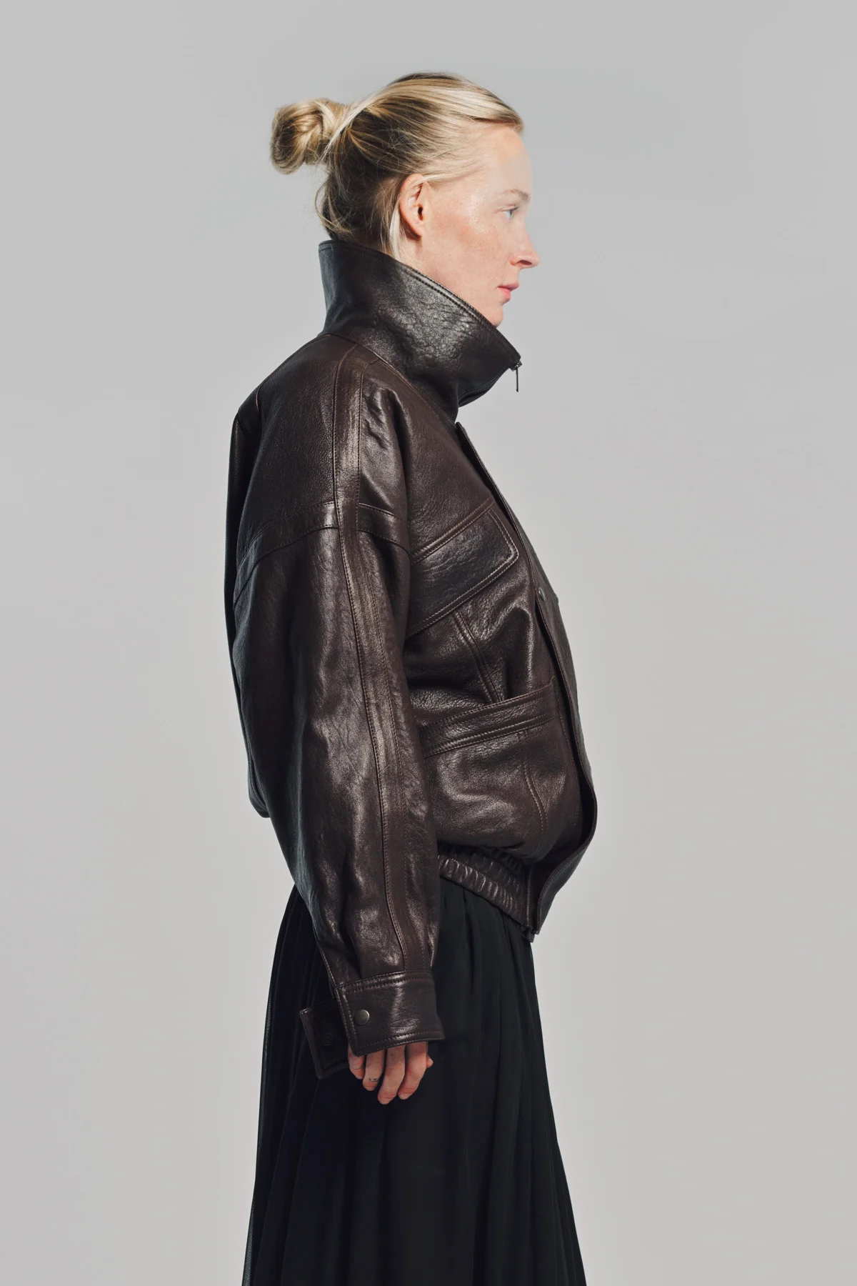 SAINT LAURENT | LEATHER BOMBER JACKET - Image 5