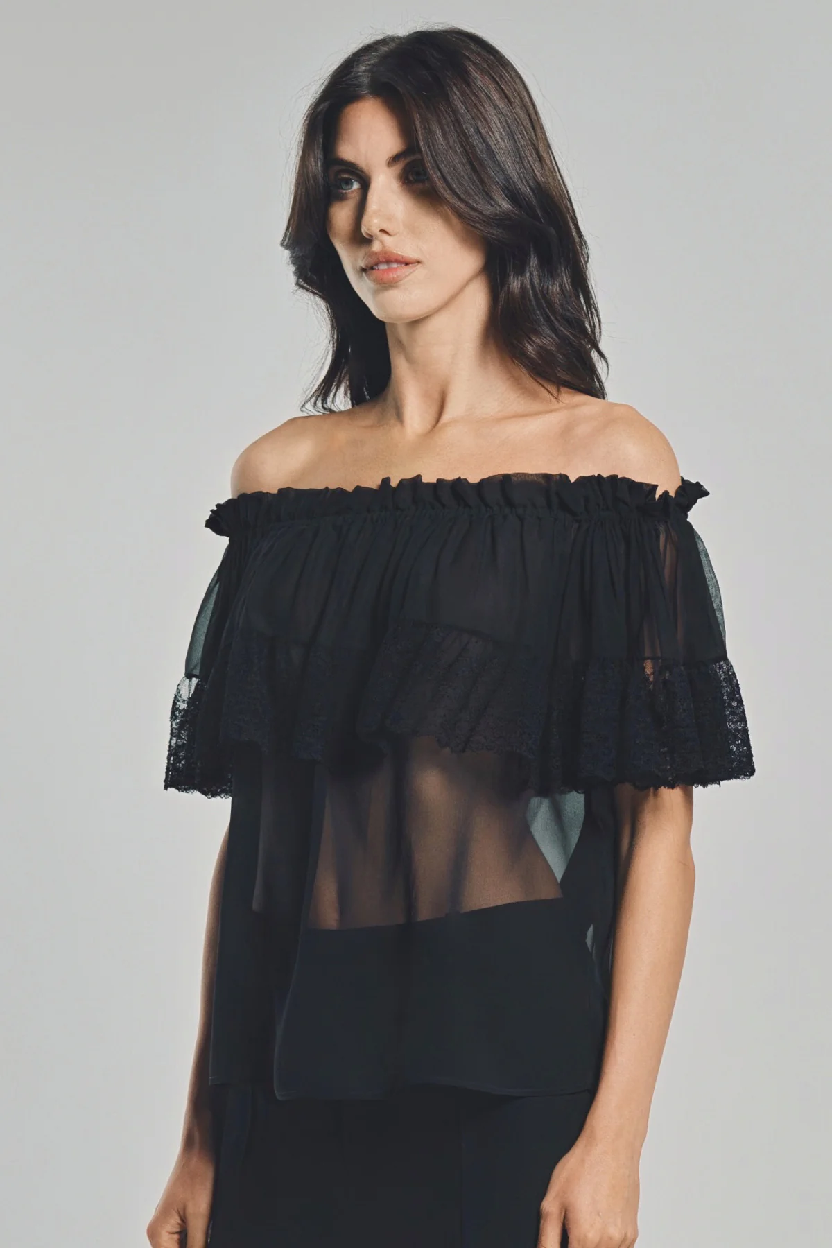 SAINT LAURENT | MOUSSELINE BLOUSE - Image 3