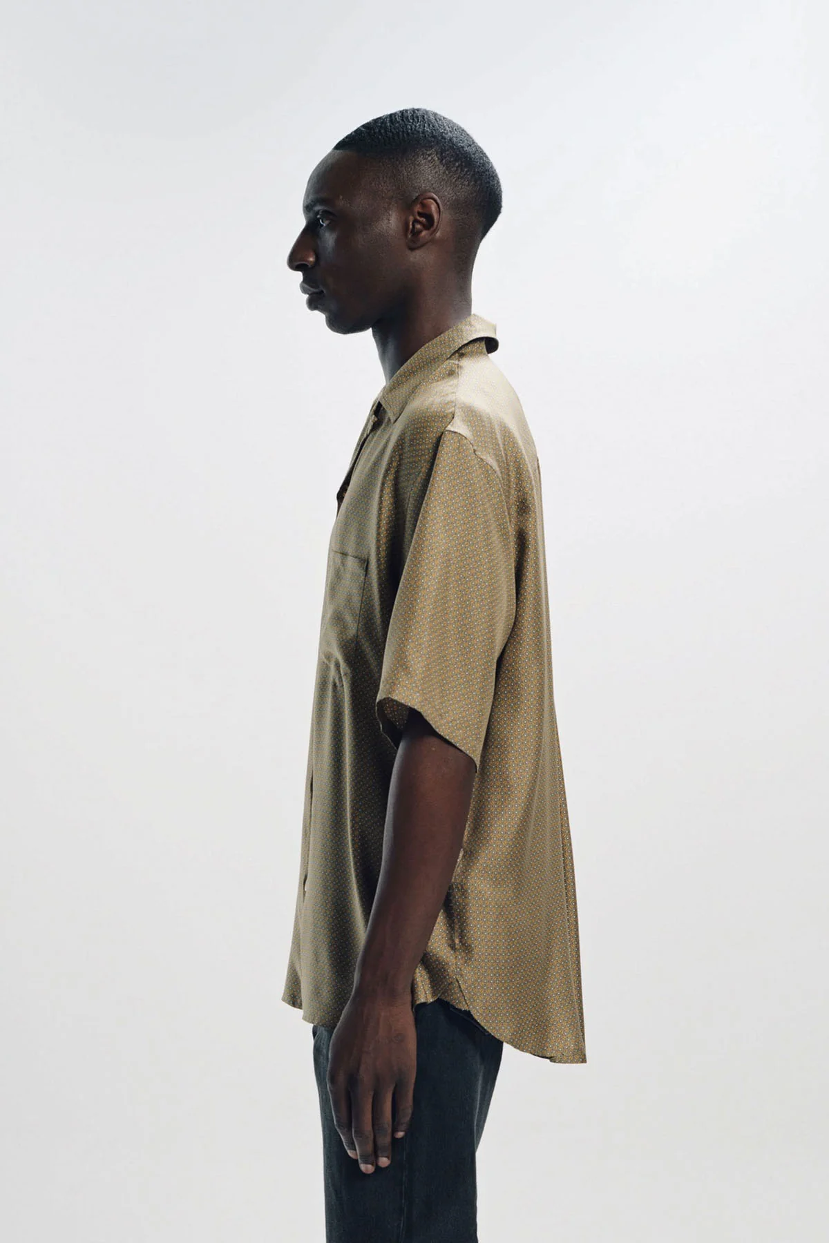 SAINT LAURENT | SHIRT IN GEOMETRIC SILK - Image 3