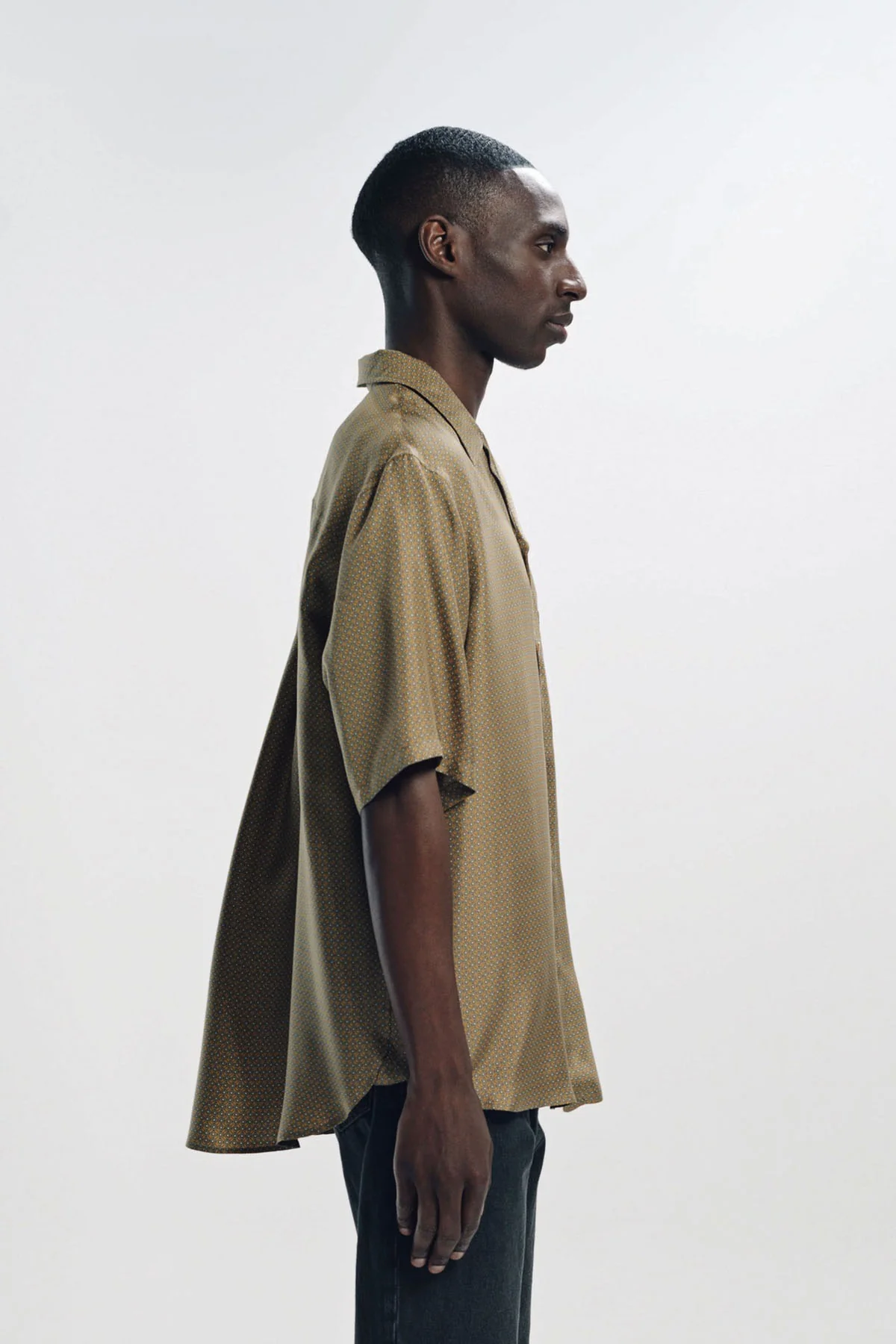 SAINT LAURENT | SHIRT IN GEOMETRIC SILK - Image 5