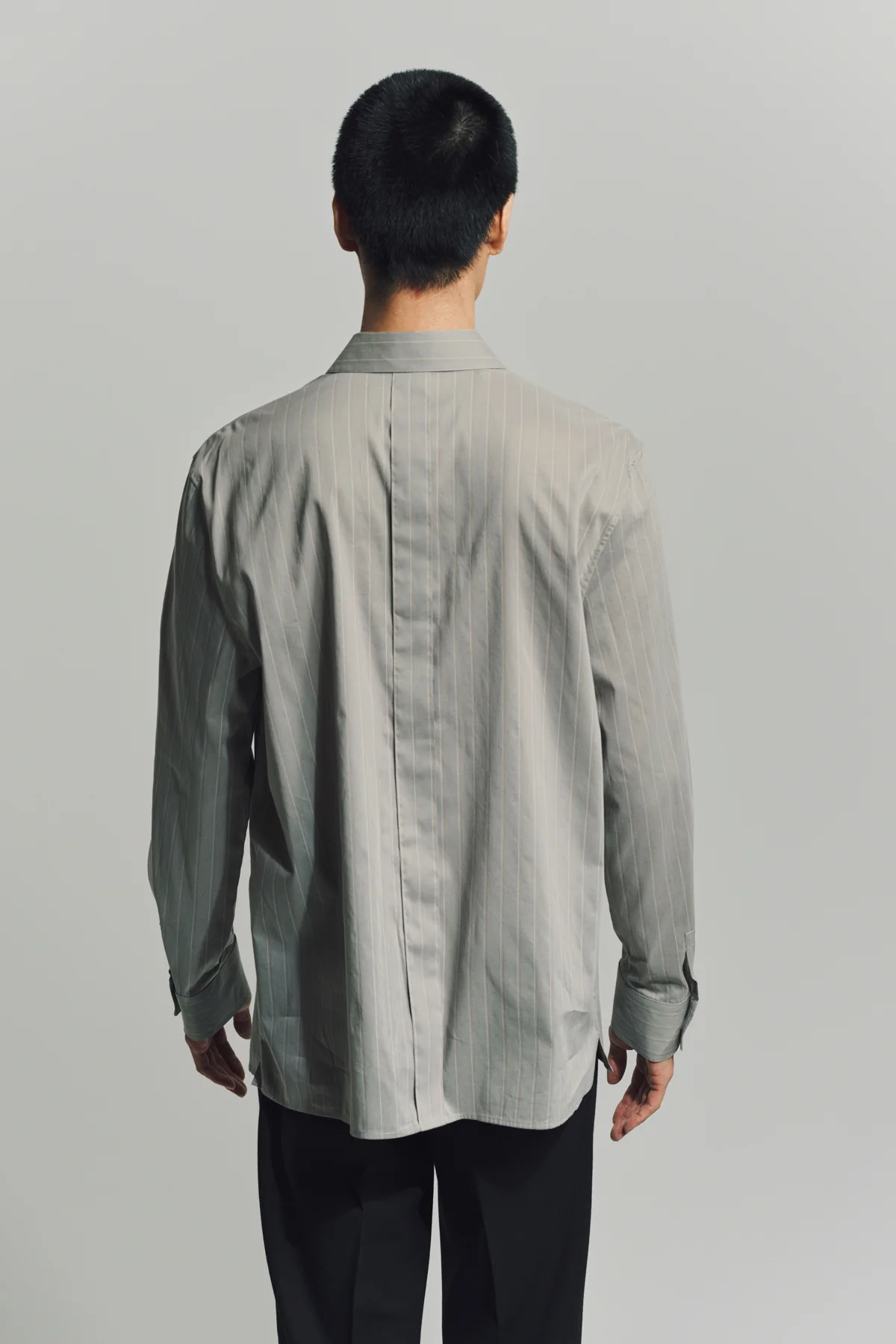 SAINT LAURENT | SHIRT IN STRIPED COTTON AND SILK VOILE - Image 4
