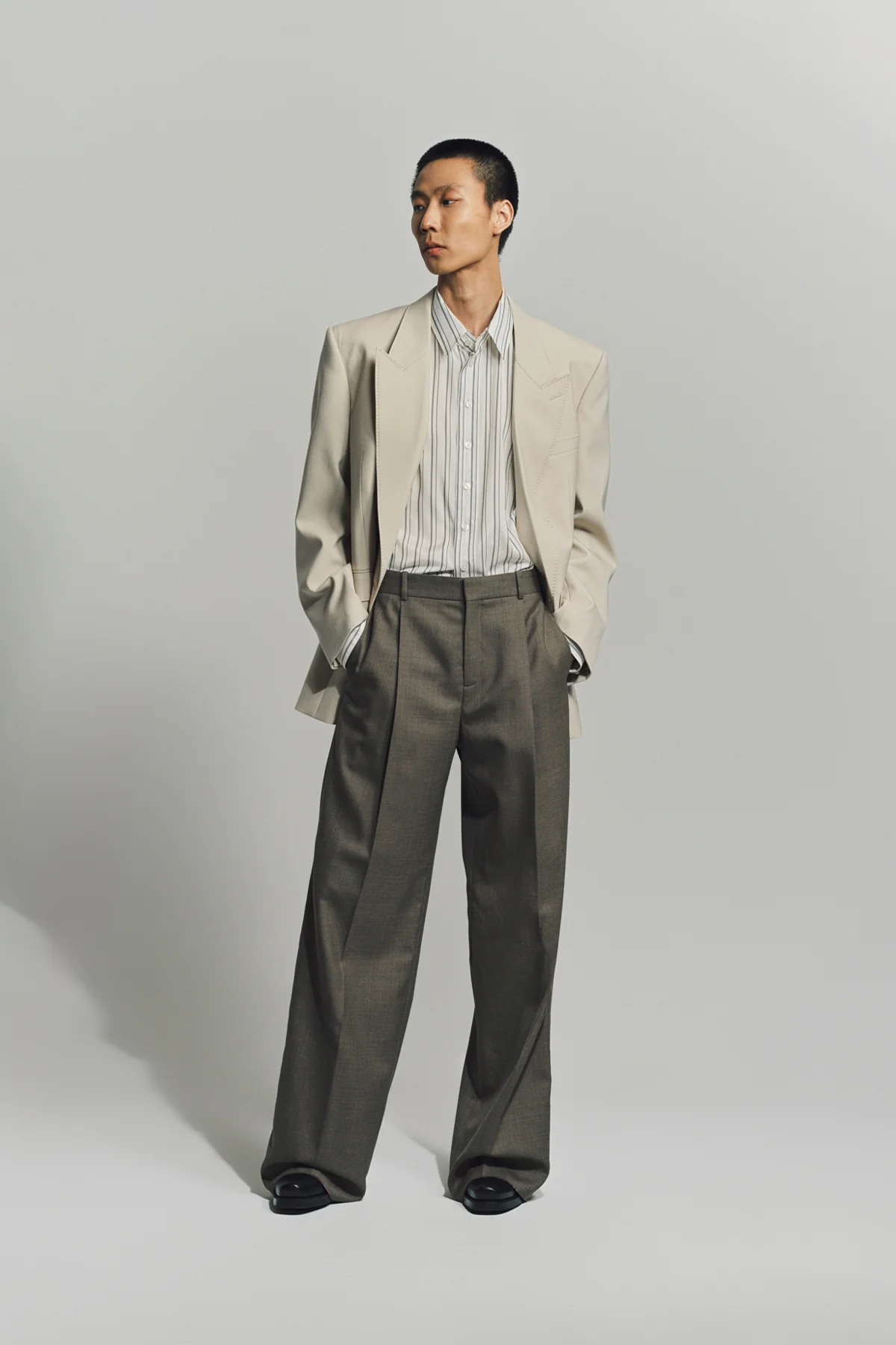 SAINT LAURENT | SHIRT IN STRIPED SILK