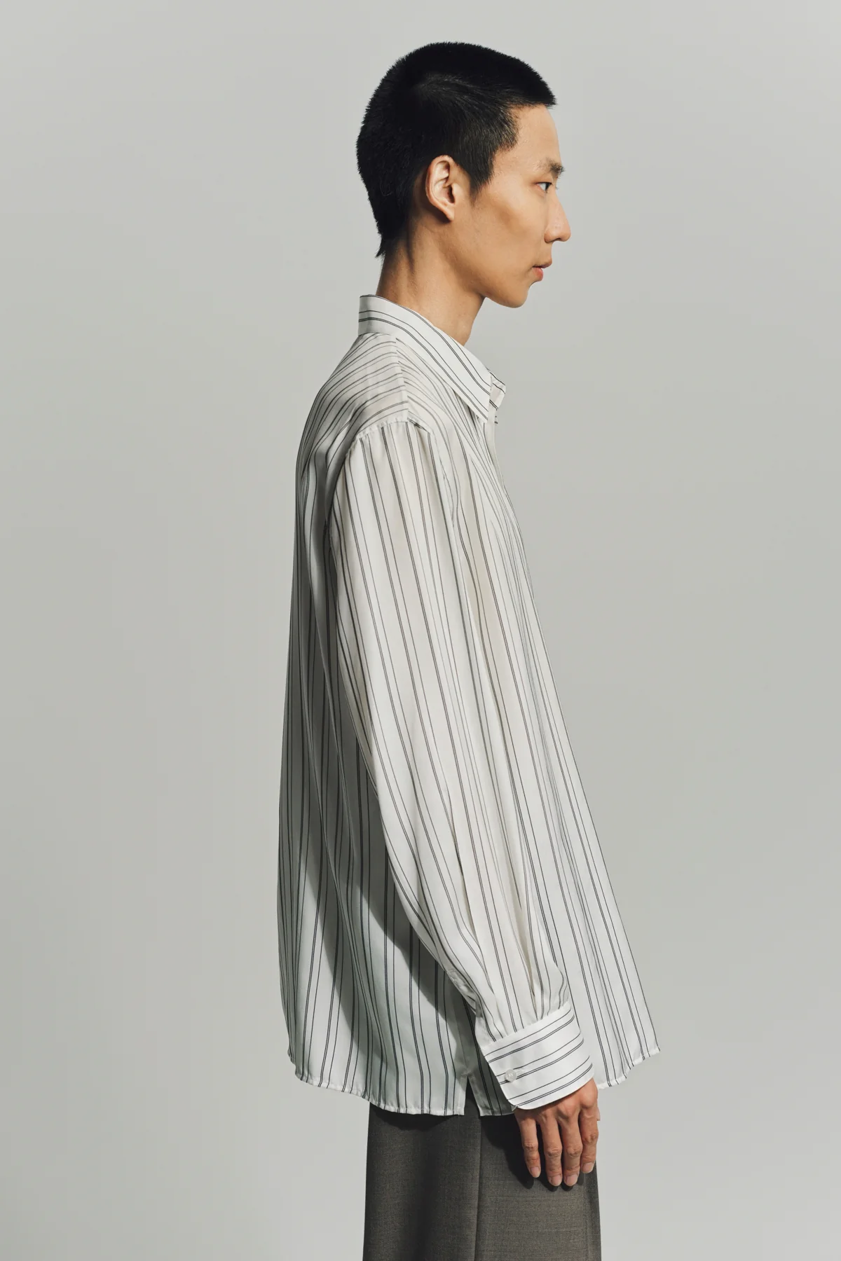 SAINT LAURENT | SHIRT IN STRIPED SILK - Image 3