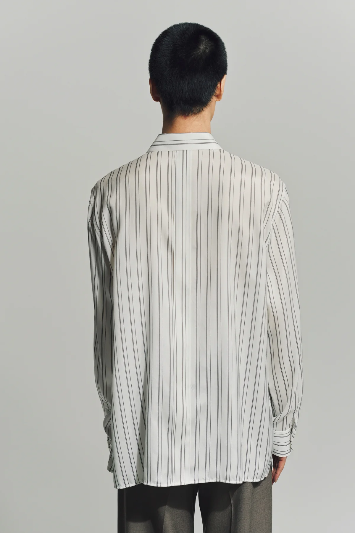 SAINT LAURENT | SHIRT IN STRIPED SILK - Image 4