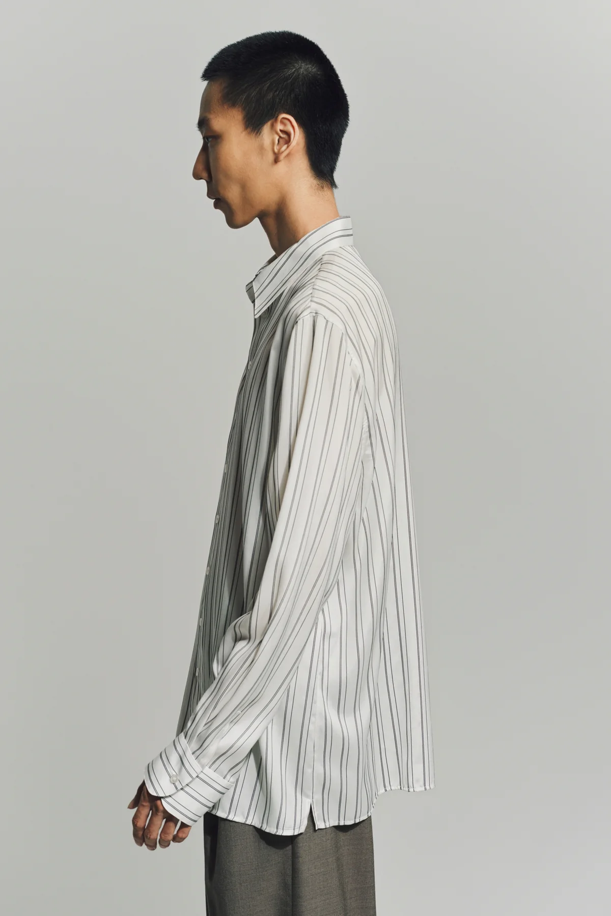 SAINT LAURENT | SHIRT IN STRIPED SILK - Image 5