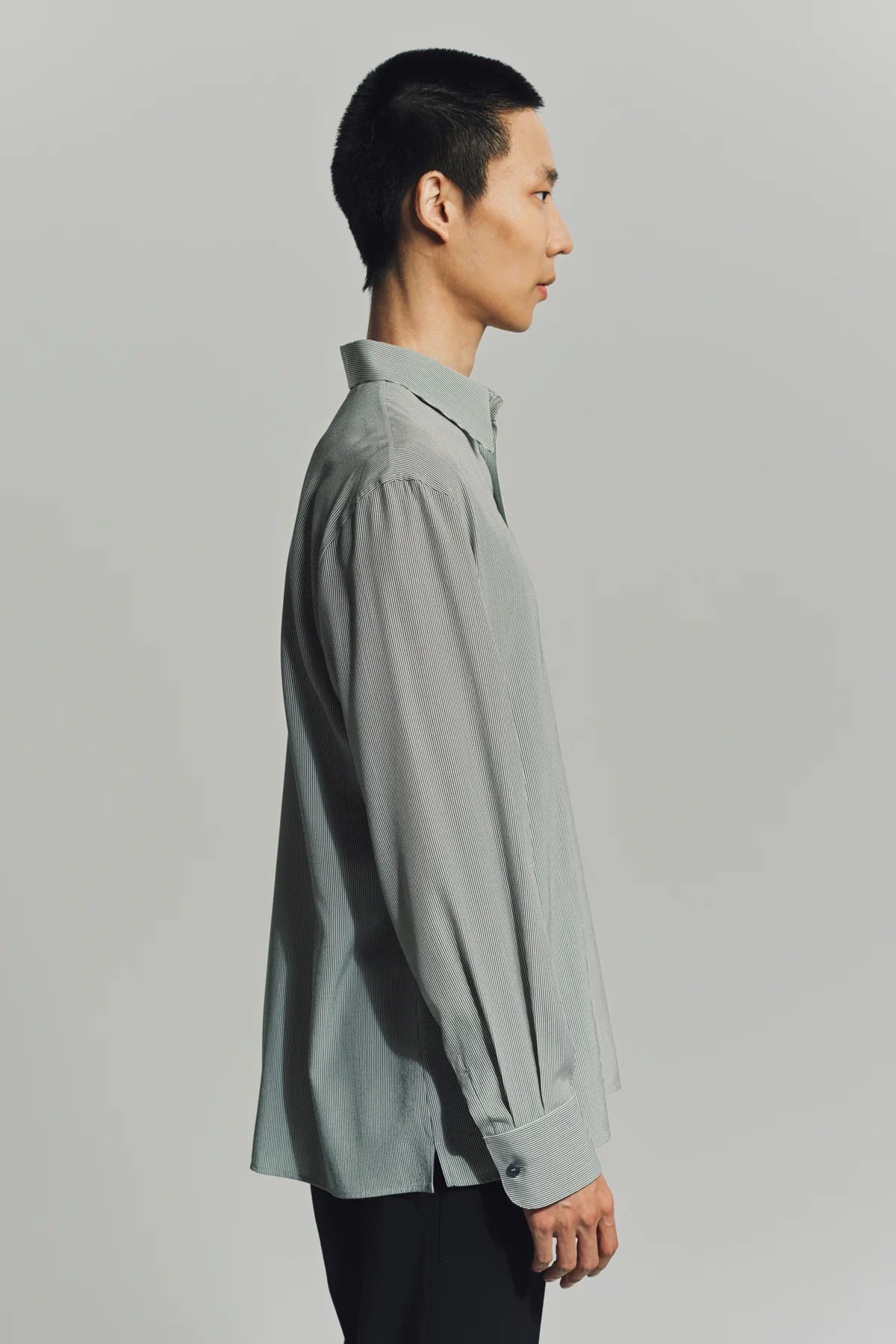 SAINT LAURENT | SHIRT IN STRIPED SILK - Image 3