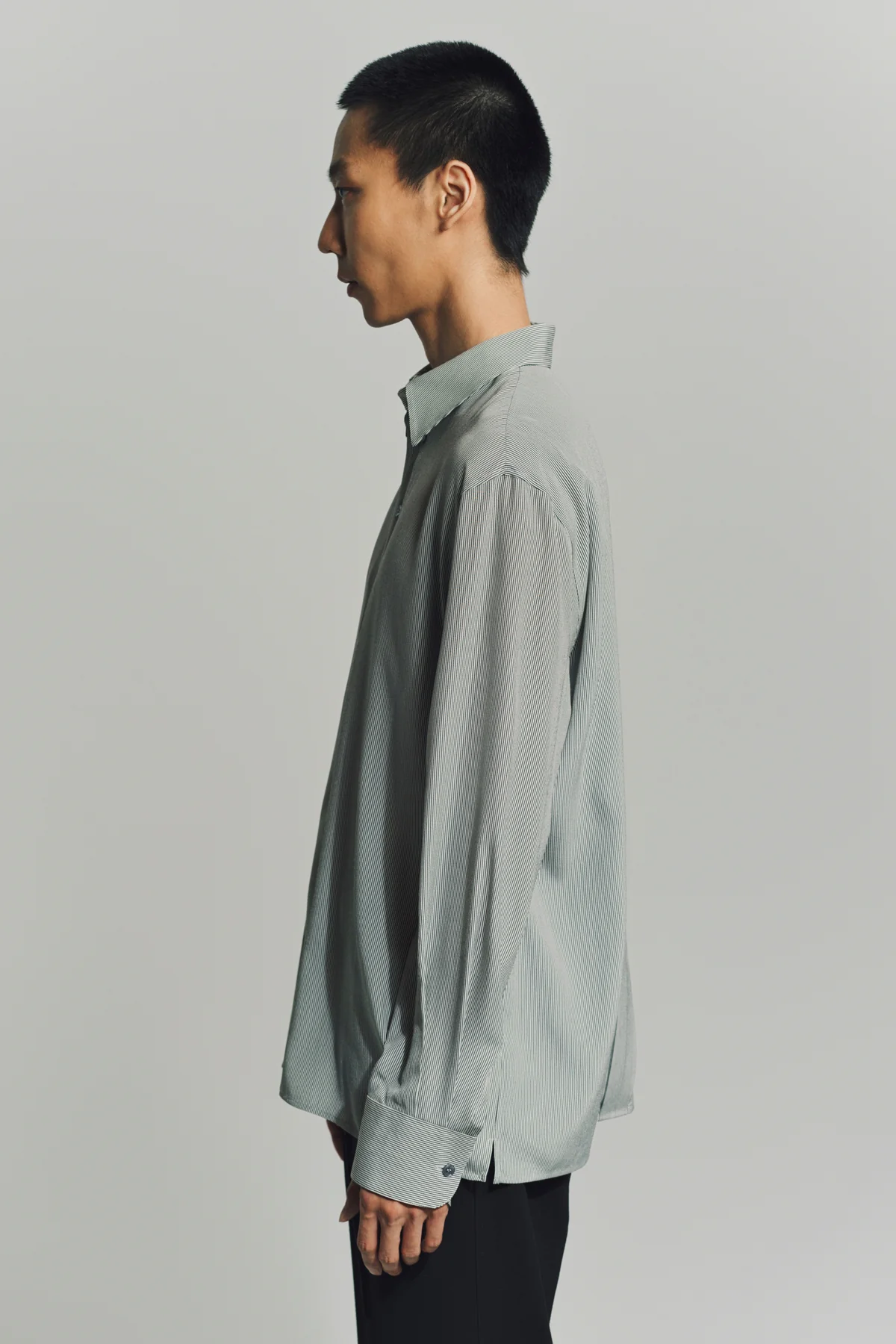SAINT LAURENT | SHIRT IN STRIPED SILK - Image 5