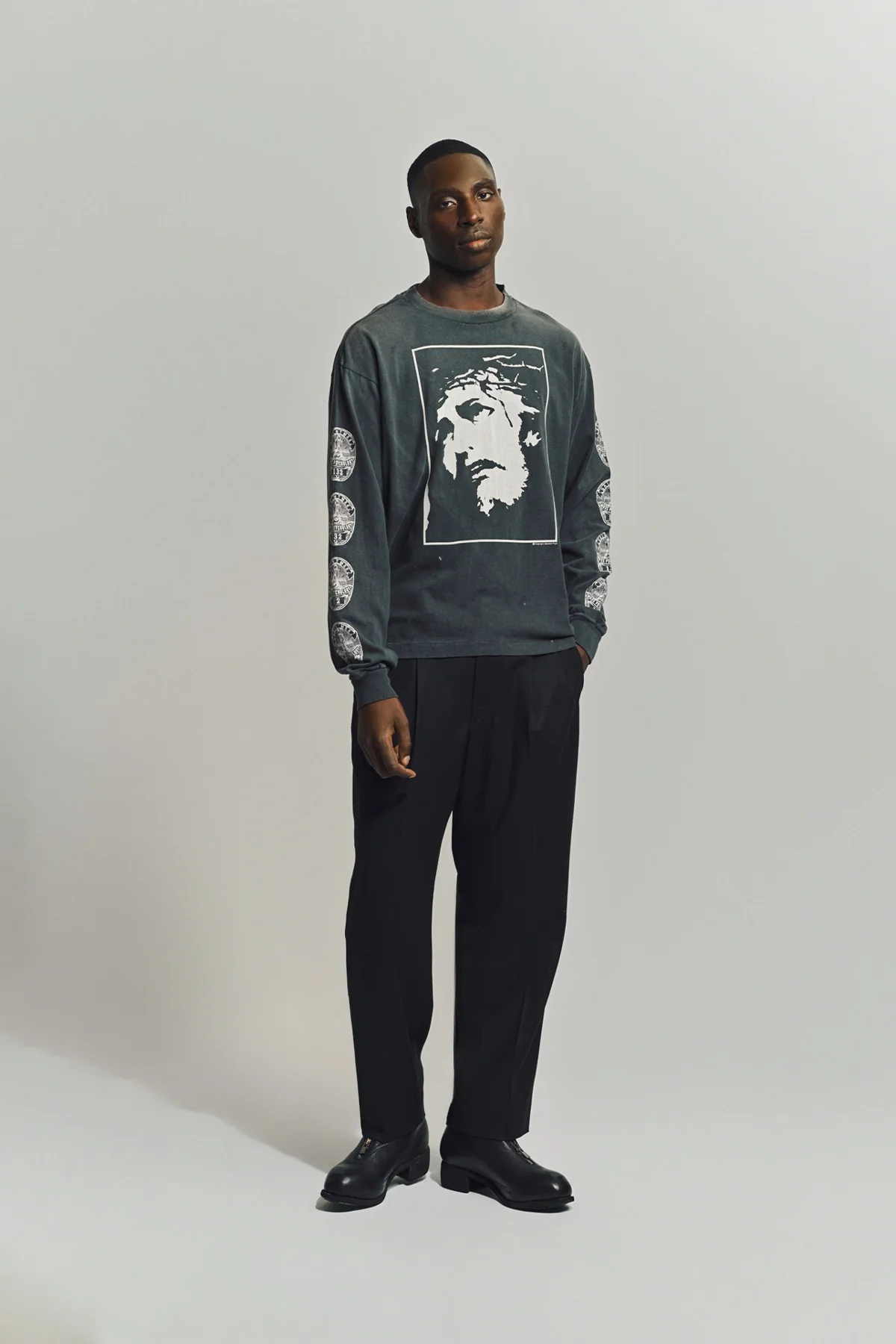 SAINT MICHAEL | LOVE SAINT LONG SLEEVE T-SHIRT