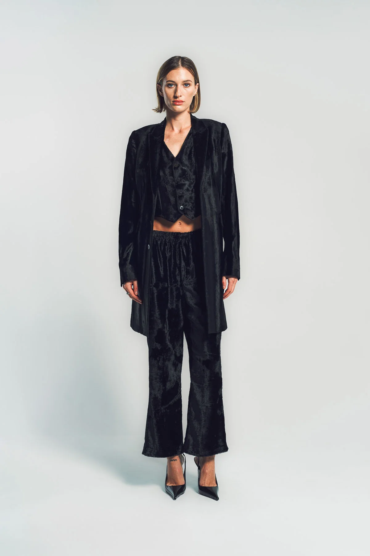 SAPIO | NO. 3 VELVET JERSEY COAT - Image 2
