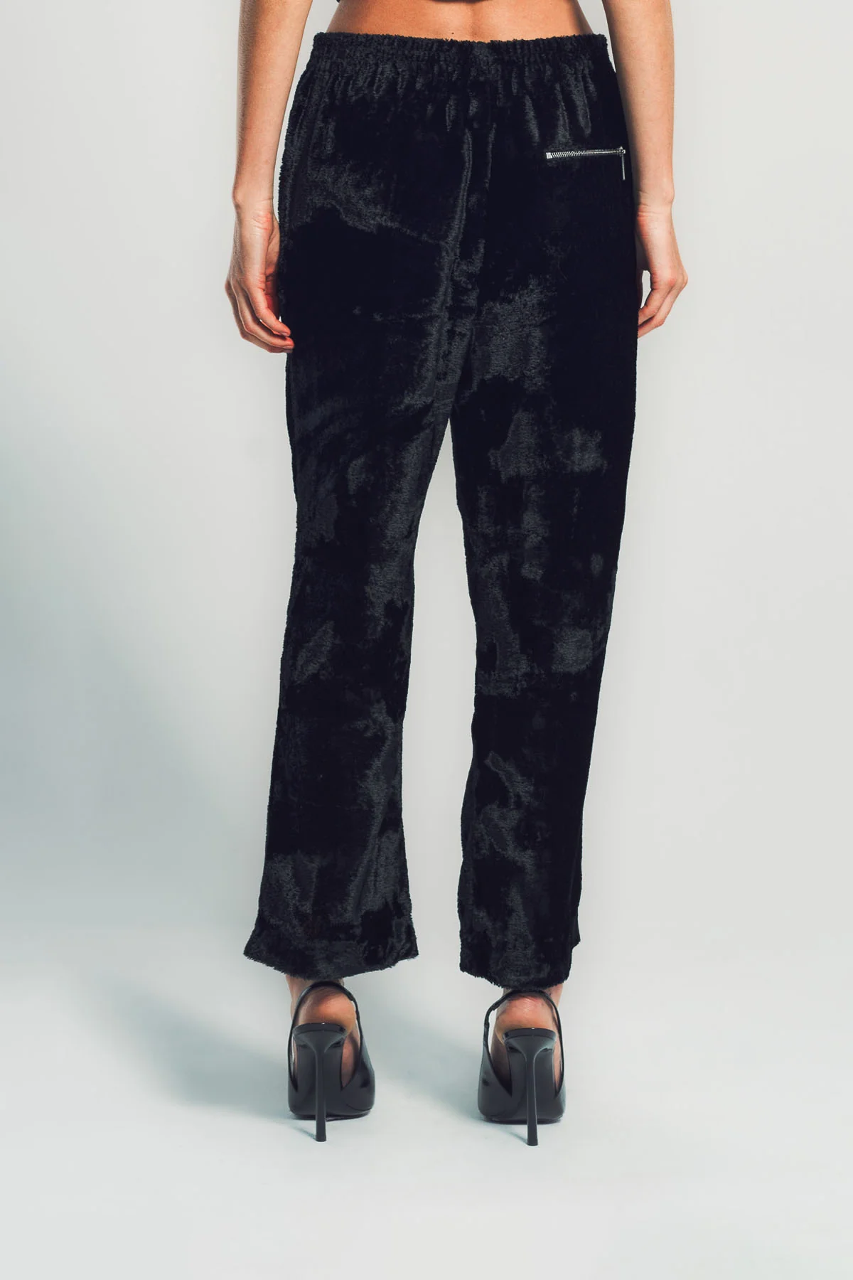 SAPIO | NO. 40 VELVET LONG HAIR JERSEY PANTS - Image 5
