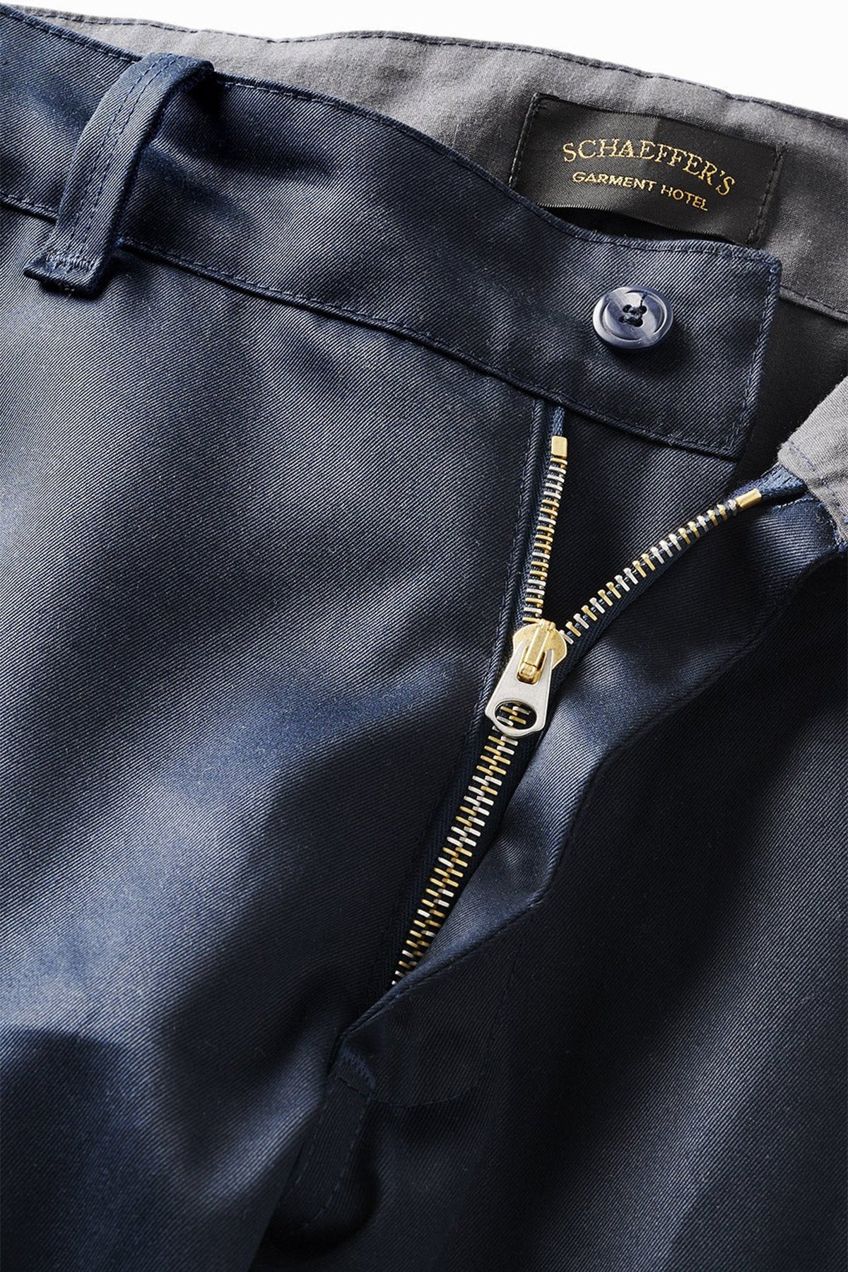SCHAEFFER'S GARMENT HOTEL | JAPANESE WAXED CHINO PANTS IN INDIGO - Image 3