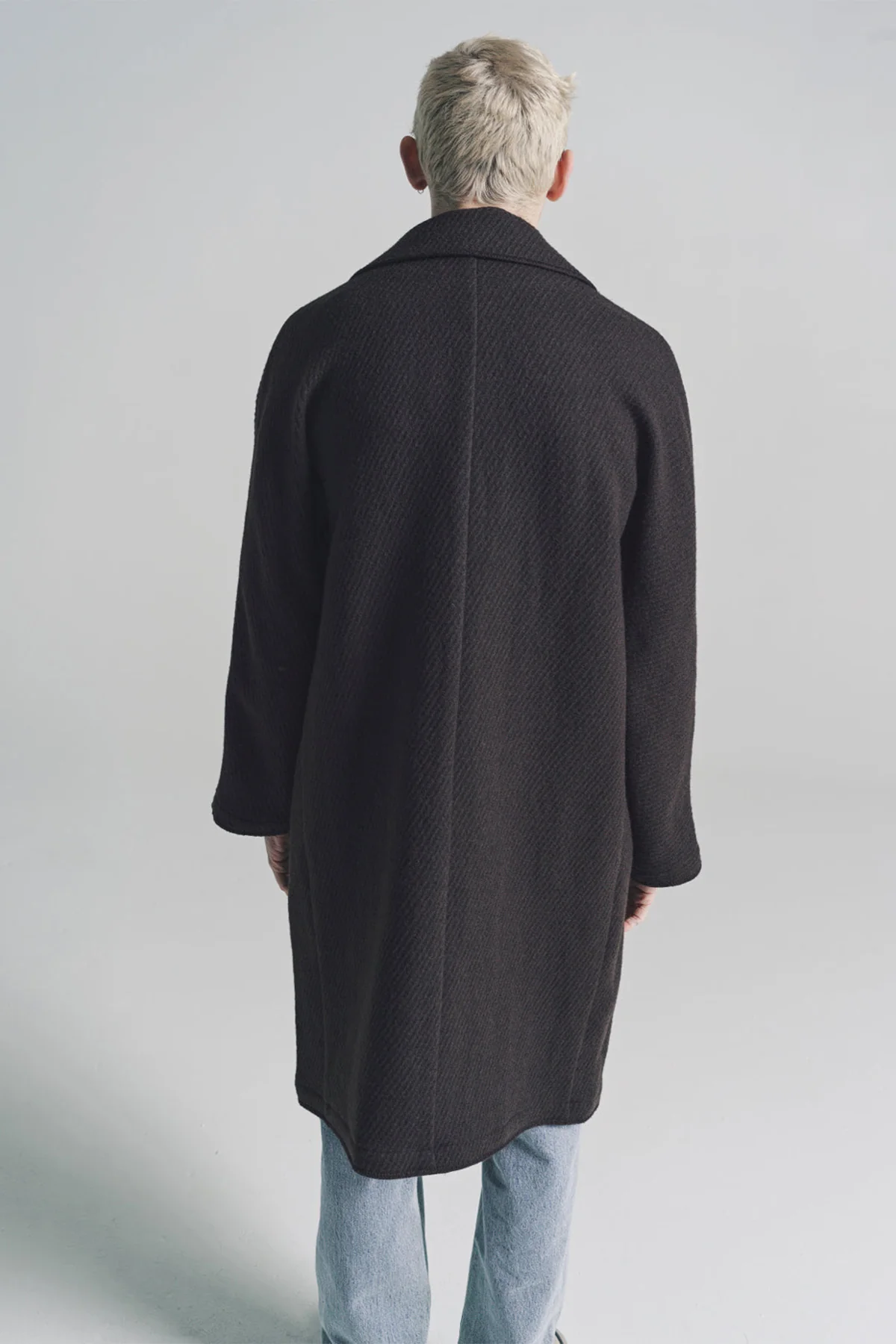 SECOND/LAYER | CHULO TWEED LONG COAT - Image 3